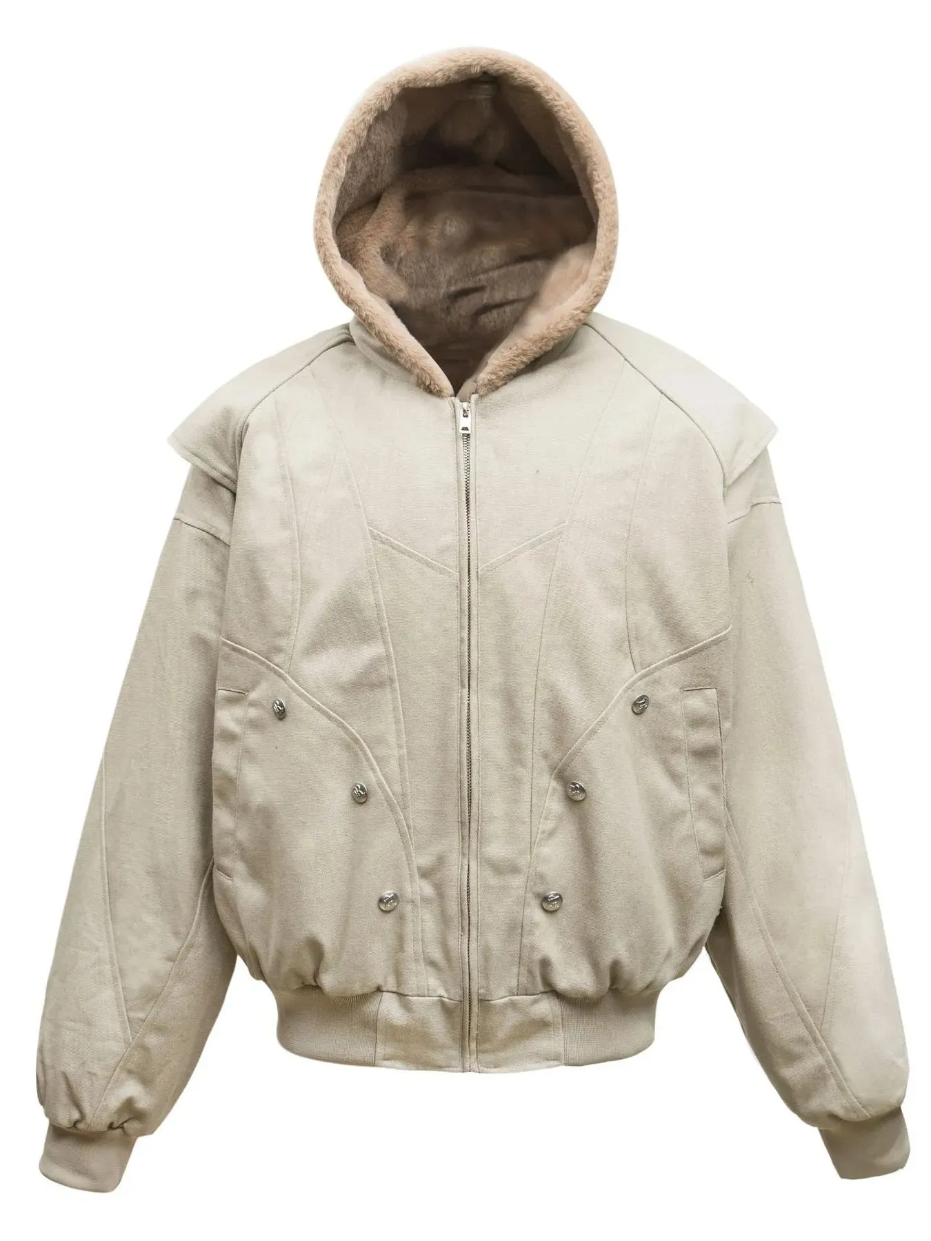 Men's Sherpa Lined Hooded Bomber Jacket sold by Gigi Laurent