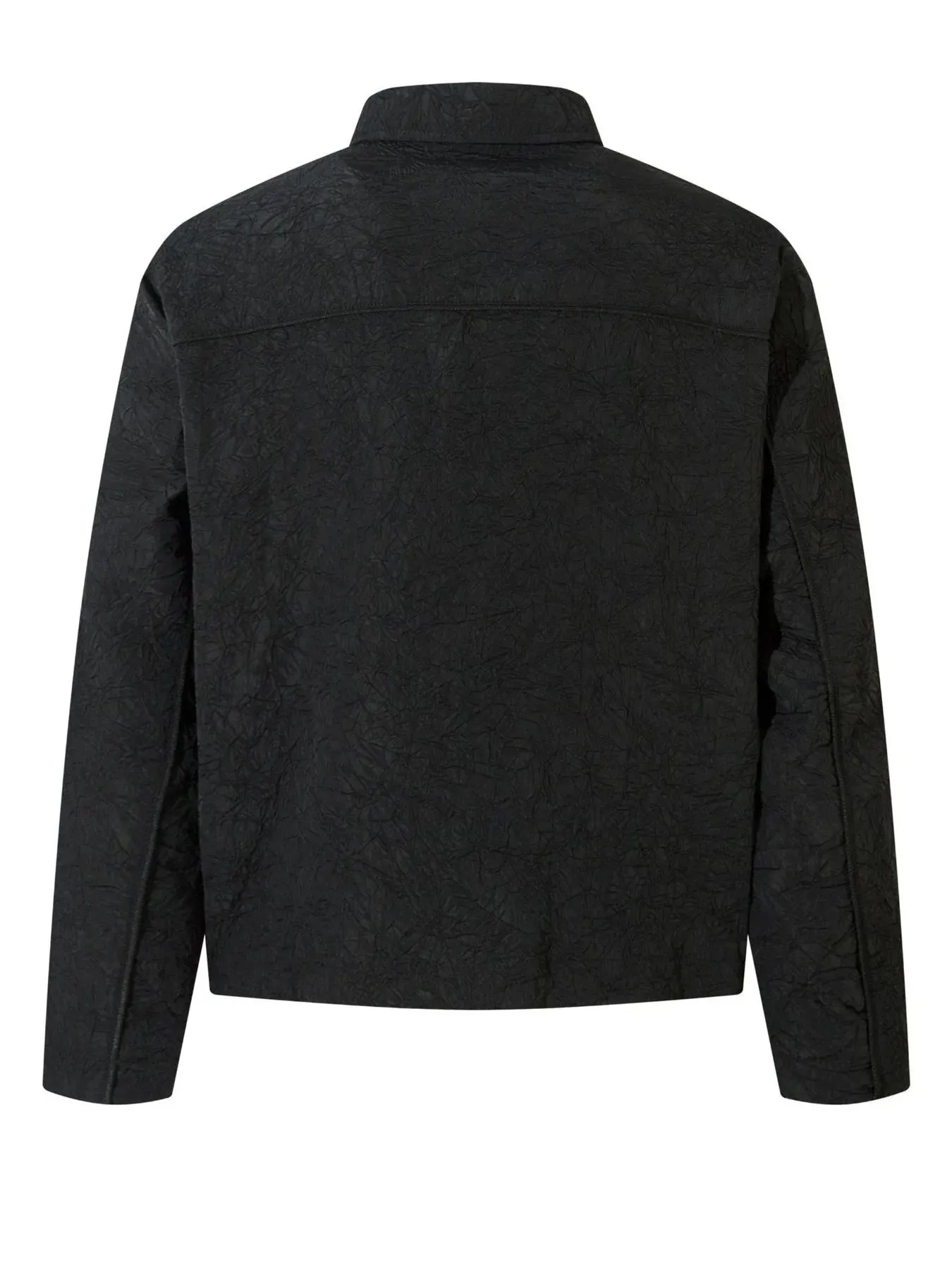Textured Bomber Collared Neck Zip Up Jacket sold by Gigi Laurent product image thumbnail 2