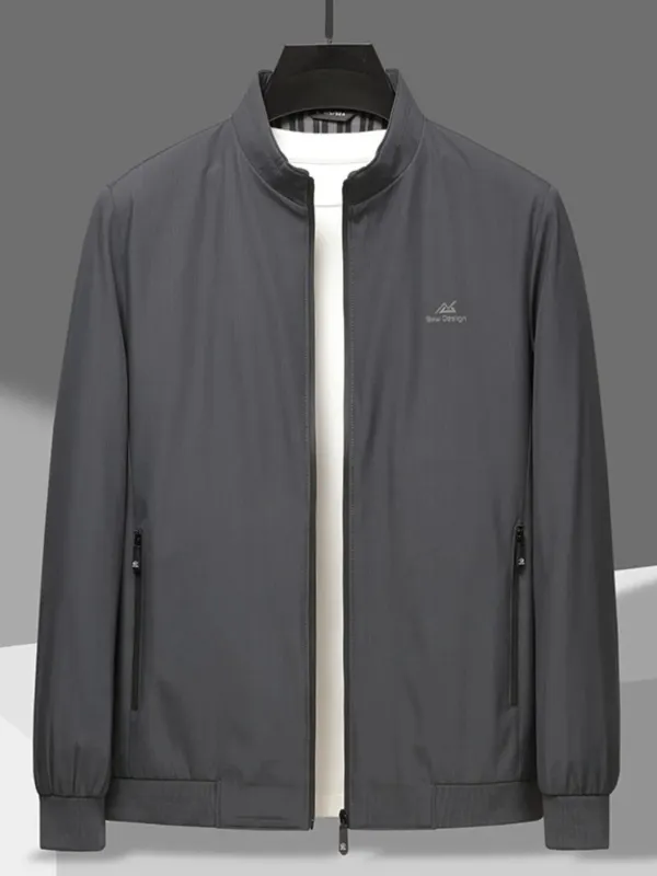 Men's Plus Size Zip Up Long Sleeve Jacket sold by Gigi Laurent