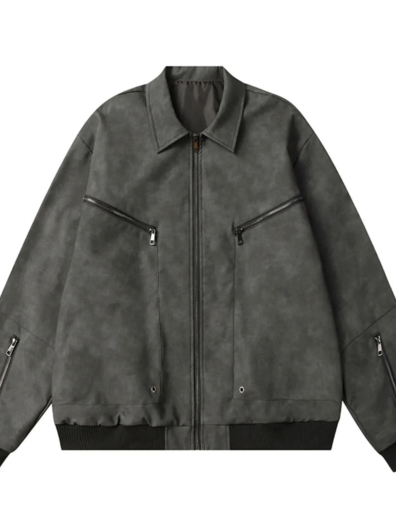 Men's Zip Up Long Sleeve Jacket sold by Gigi Laurent product image thumbnail 3