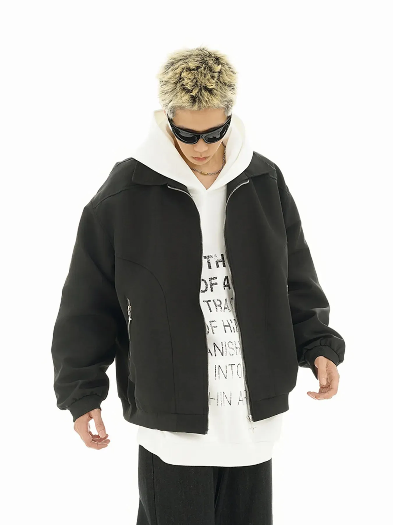 Men's Zip Up Long Sleeve Jacket sold by Gigi Laurent product image thumbnail 3