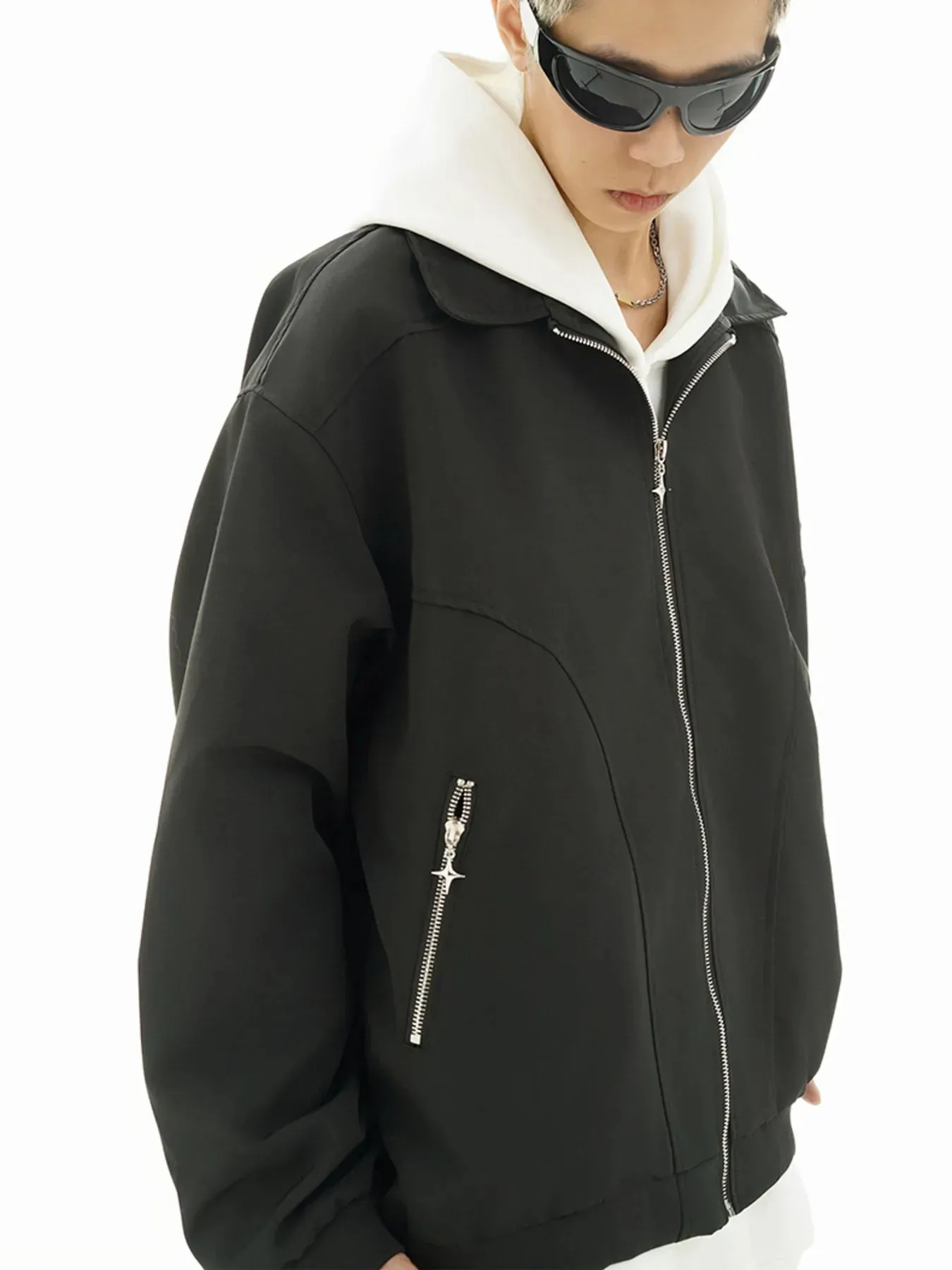 Men's Zip Up Long Sleeve Jacket sold by Gigi Laurent product image thumbnail 5