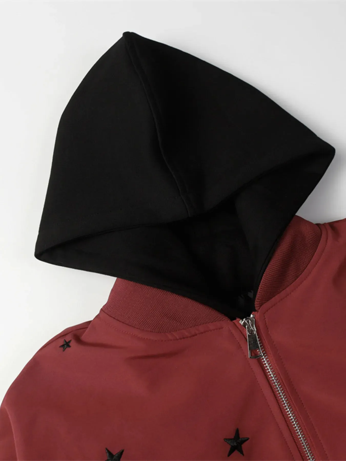 Men's Star Zip Up Hooded Jacket sold by Gigi Laurent product image thumbnail 3