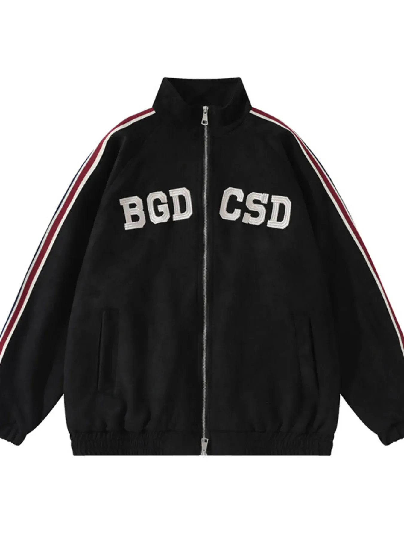 Men's Letter Zip Up Long Sleeve Hoodie sold by Gigi Laurent