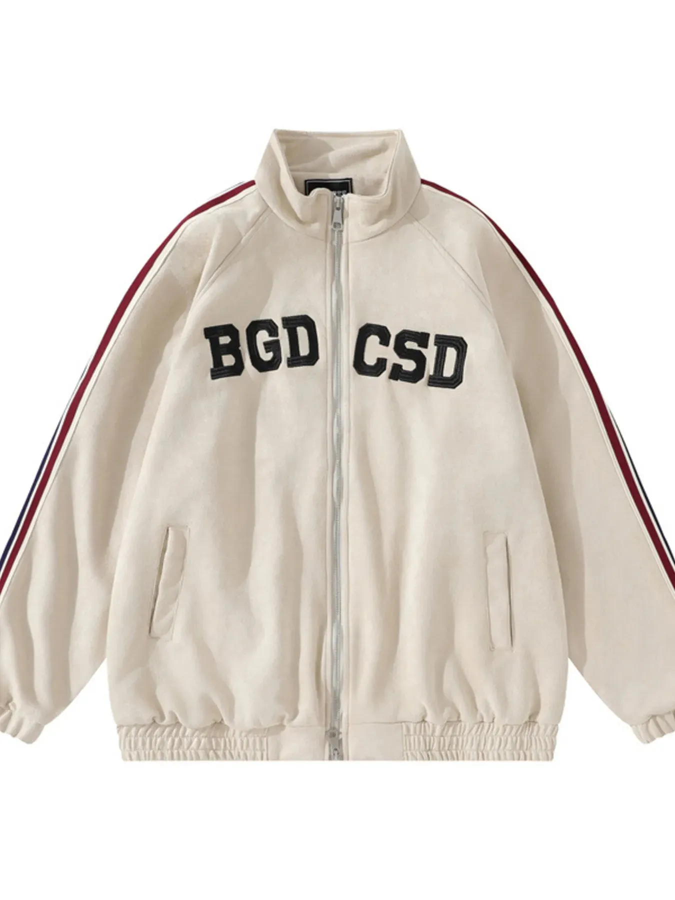 Men's Letter Zip Up Long Sleeve Hoodie sold by Gigi Laurent product image thumbnail 3