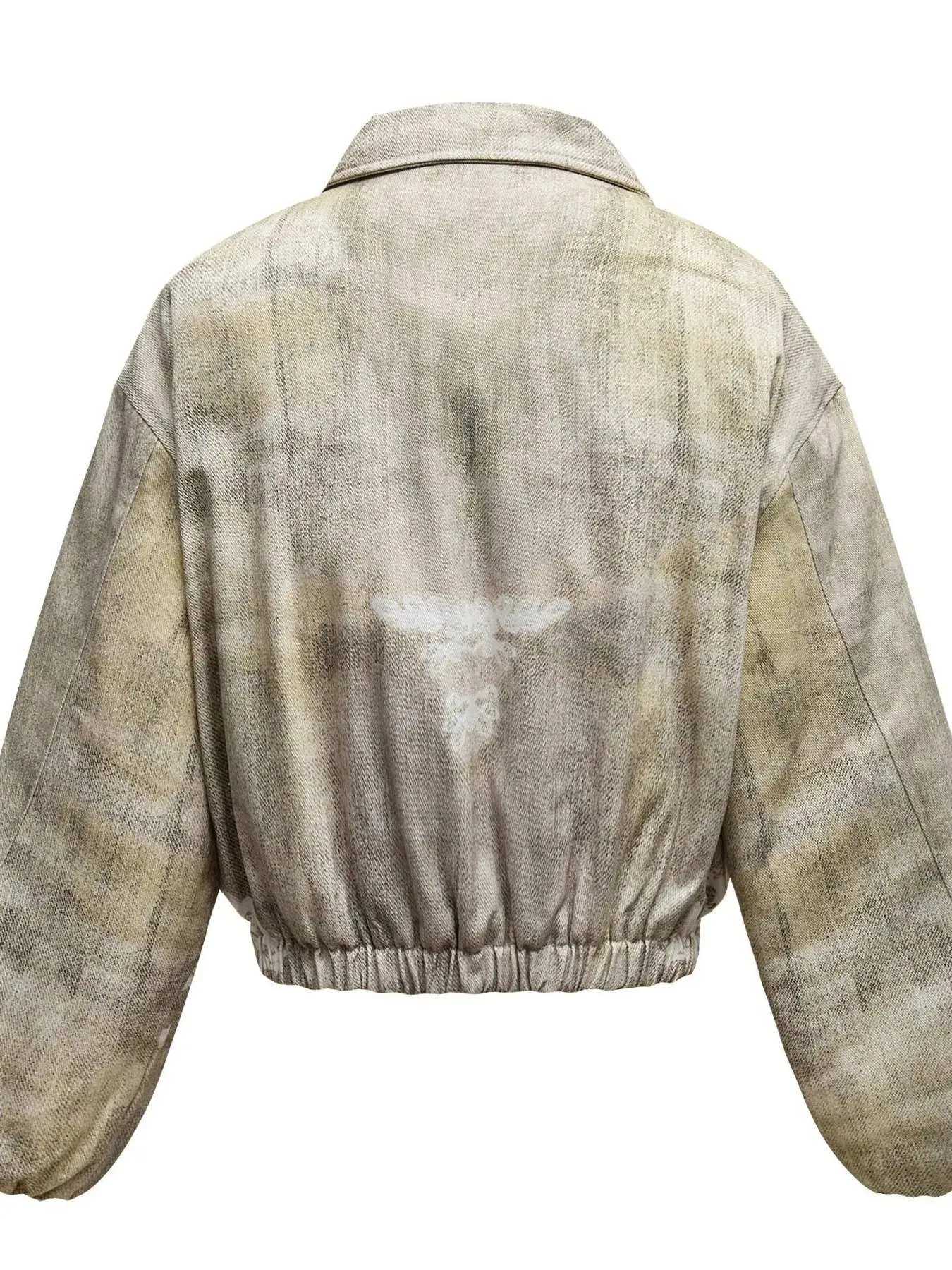 Men's Distressed Paint Splatter Zip Up Jacket sold by Gigi Laurent product image thumbnail 2