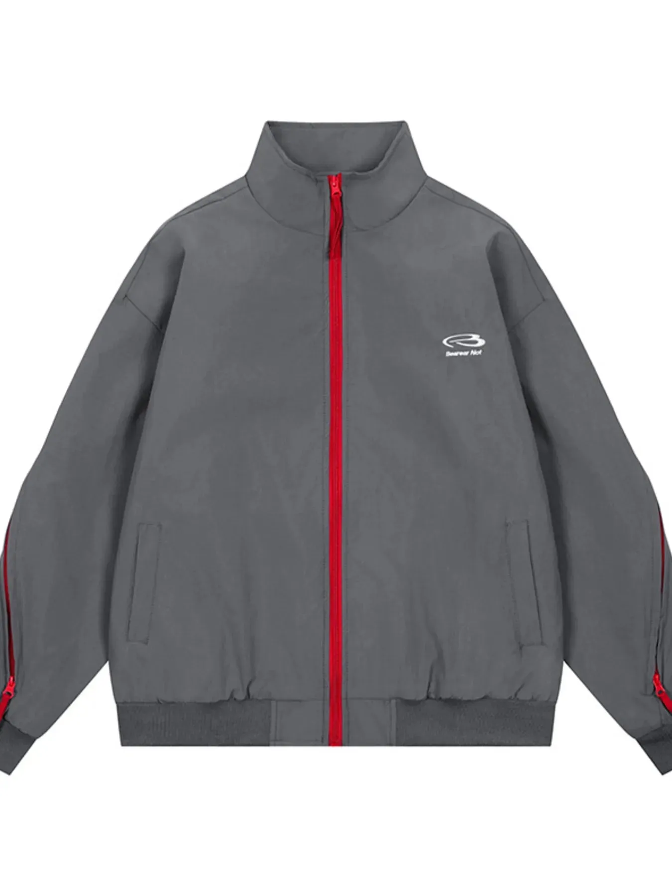 Men's Striped Zip Up Long Sleeve Jacket sold by Gigi Laurent