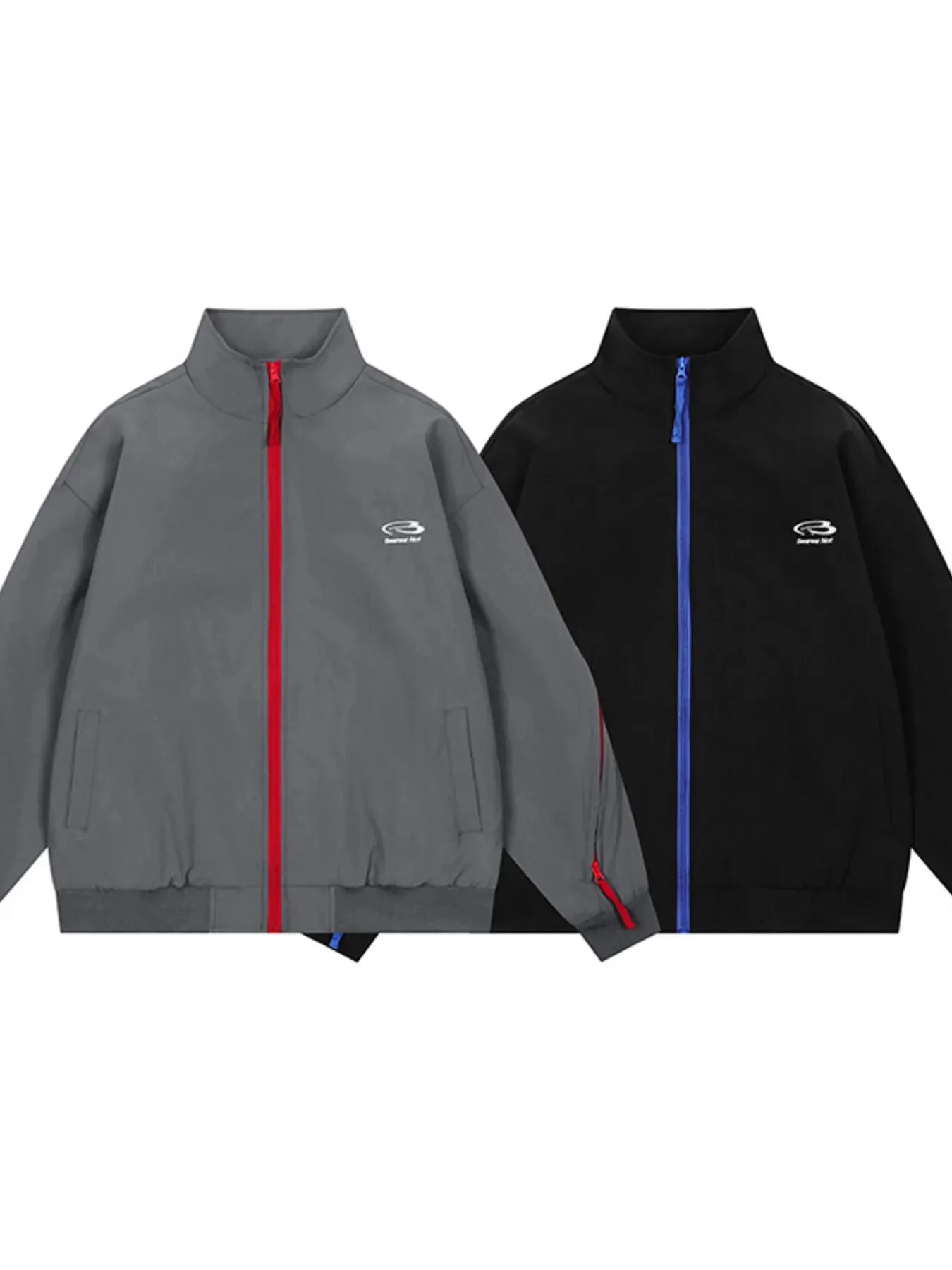 Men's Striped Zip Up Long Sleeve Jacket sold by Gigi Laurent product image thumbnail 5