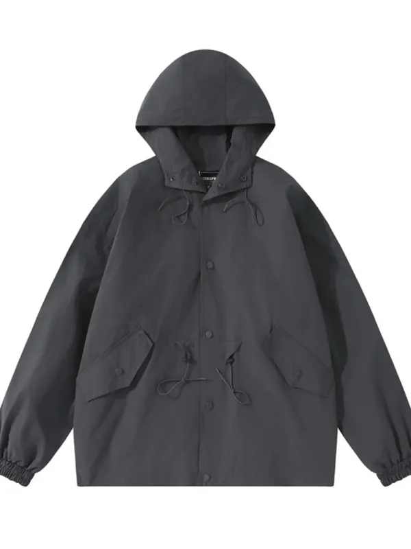 Men's Drawstring Long Sleeve Hooded Jacket sold by Gigi Laurent