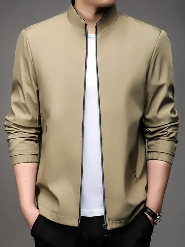 Men's Plus Size Zip Up Long Sleeve Jacket sold by Gigi Laurent