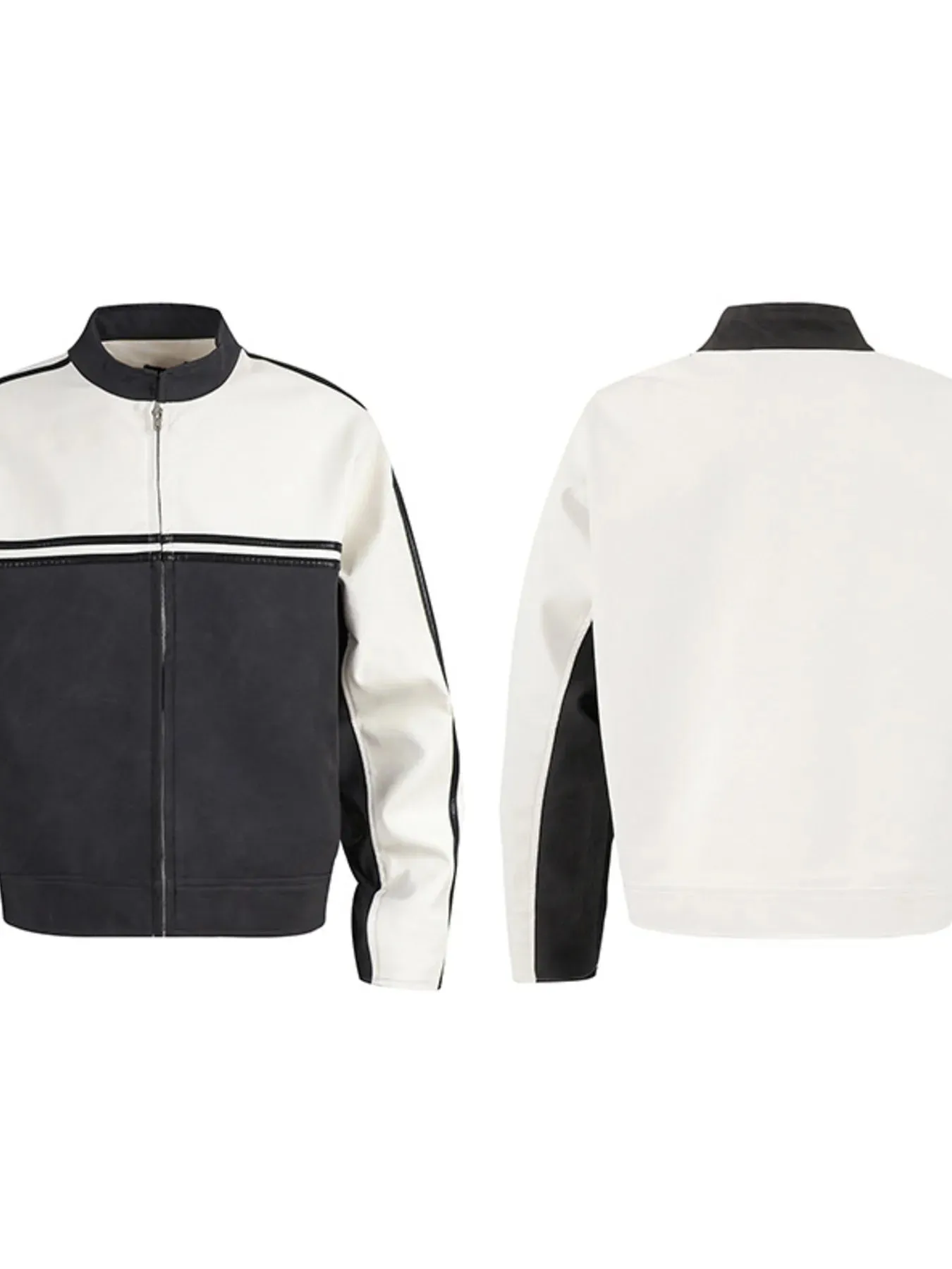 Men's Two-Tone Zip Up Jacket sold by Gigi Laurent product image thumbnail 3