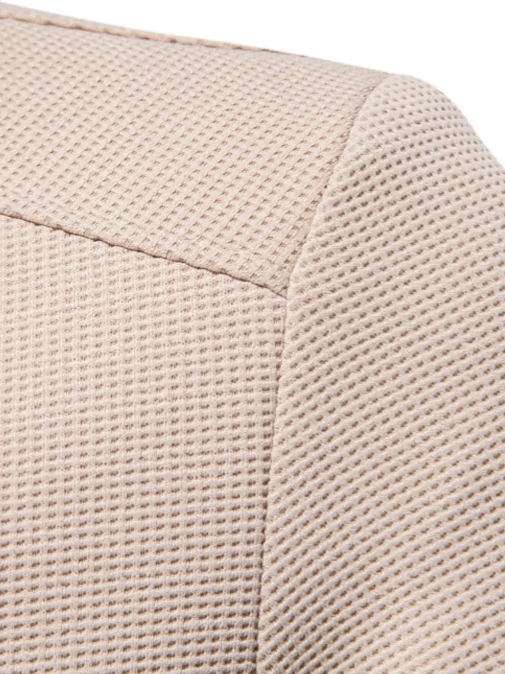 Men's Waffle Knit Baseball Collar Zip Up Jacket sold by Gigi Laurent product image thumbnail 5