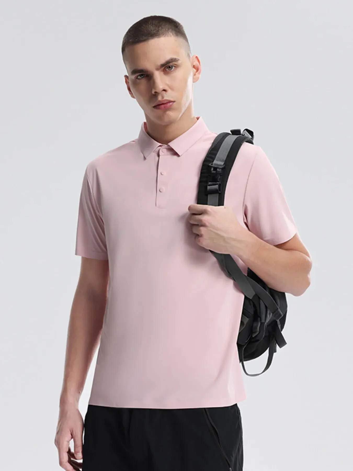 Men's Full Size Classic Short Sleeve Polo Shirt Plus Size sold by Gigi Laurent product image thumbnail 5
