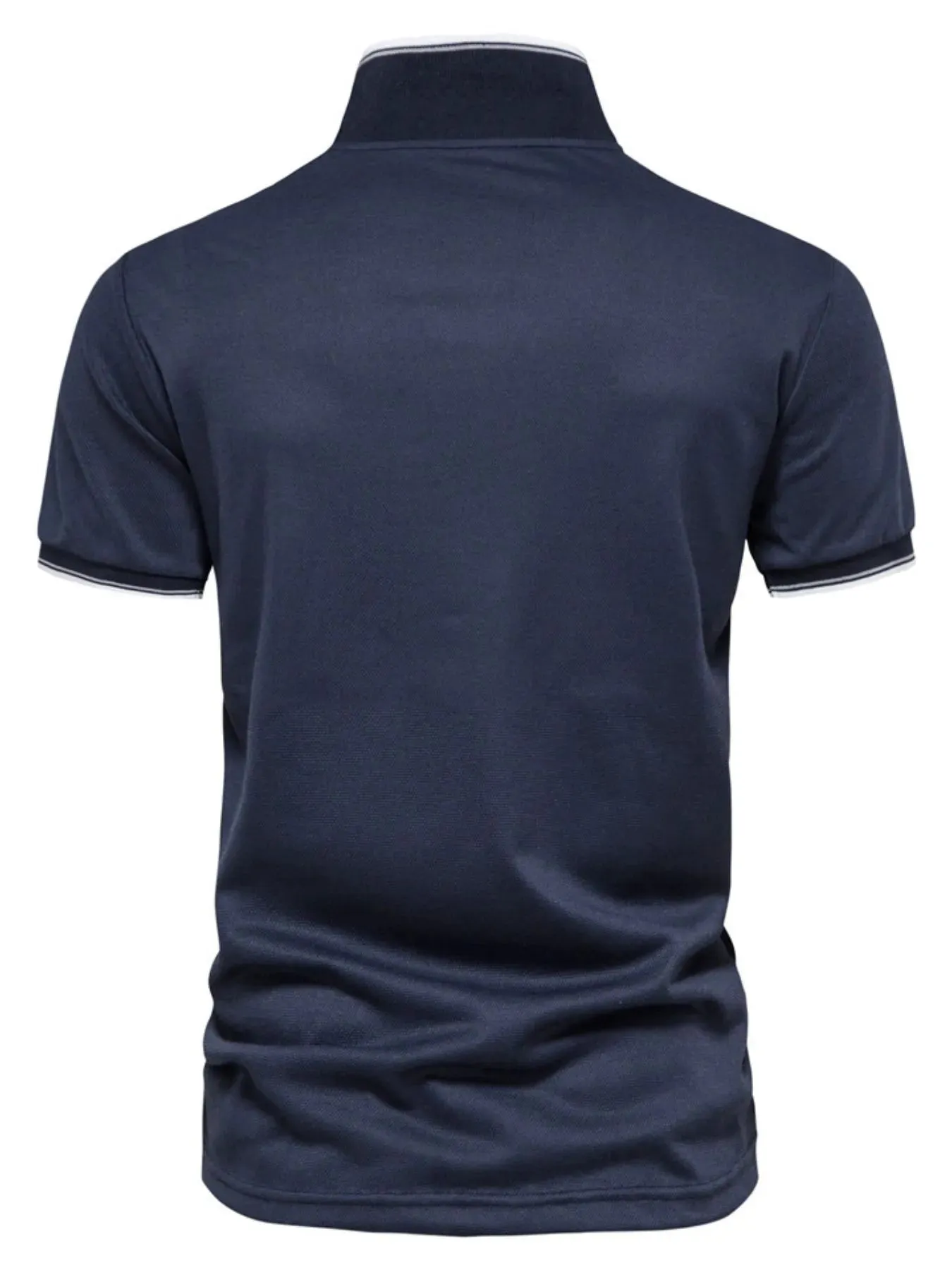 Men's Contrast Trim Short Sleeve Polo Shirt sold by Gigi Laurent product image thumbnail 2