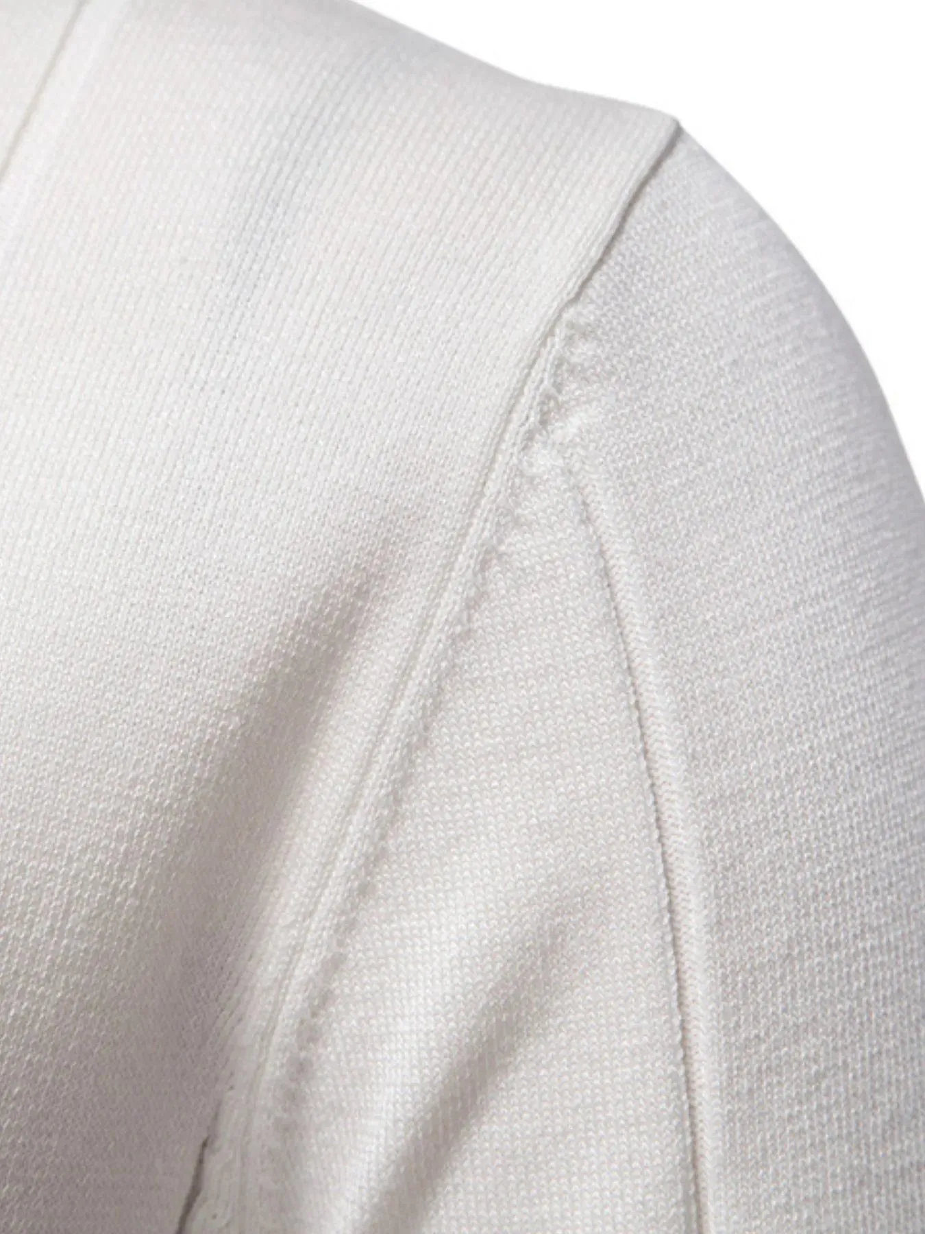 Men's Classic Zip-Neck Knitted Polo Shirt sold by Gigi Laurent product image thumbnail 3