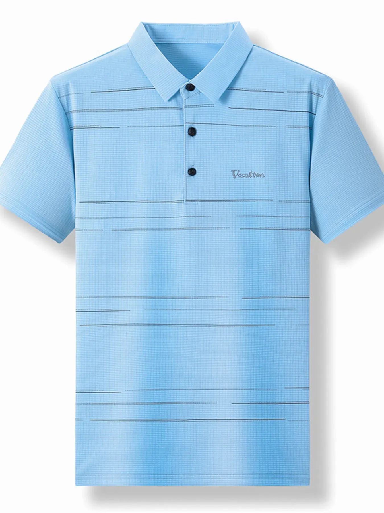 Men's Plus Size Classic Striped Quick-Dry Polo Shirt sold by Gigi Laurent product image thumbnail 4