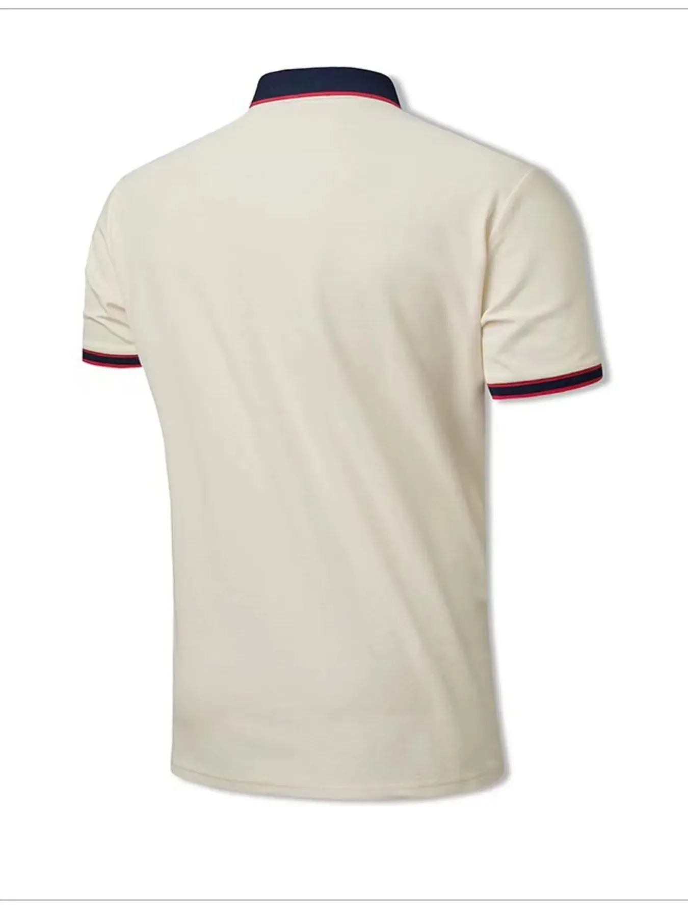 Men's Plus Size Contrast Trim Short Sleeve Polo Shirt sold by Gigi Laurent product image thumbnail 2