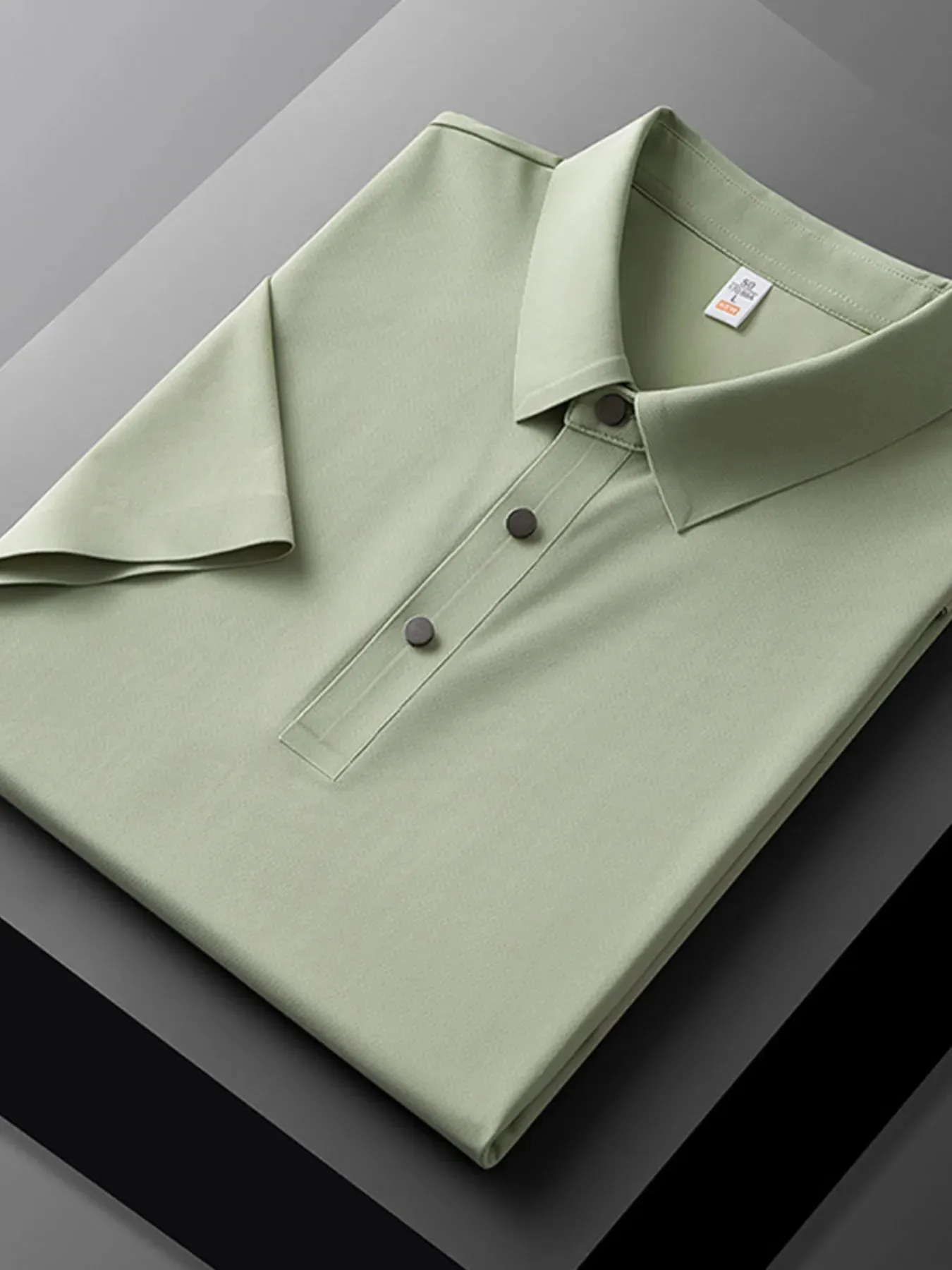 Men's Plus Size Short Sleeve Polo Shirt sold by Gigi Laurent product image thumbnail 5