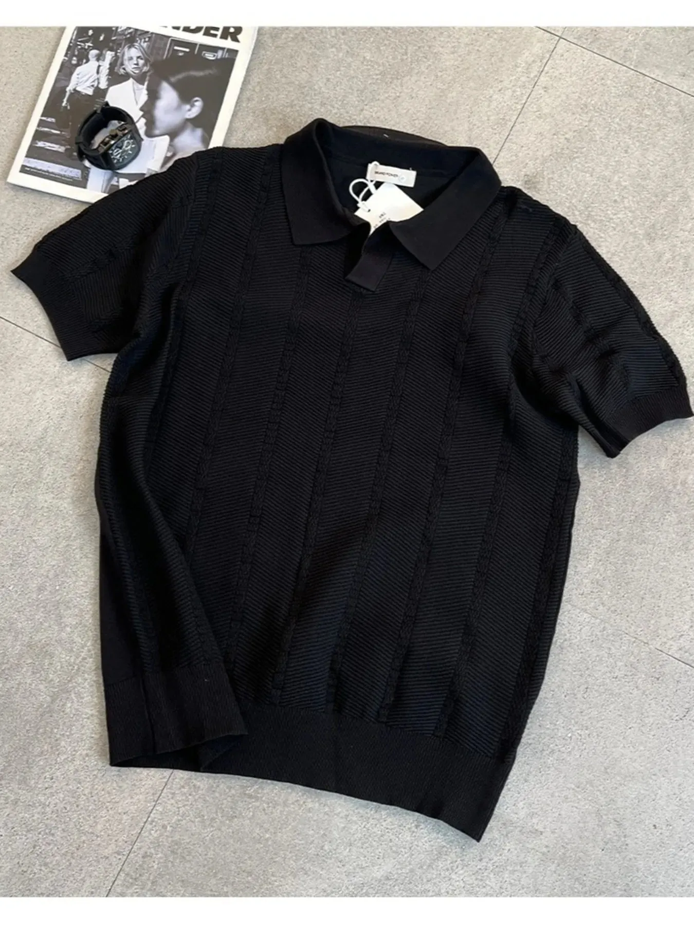 Men's Full Size Breathable Short Sleeve Polo Shirt Plus Size sold by Gigi Laurent product image thumbnail 2