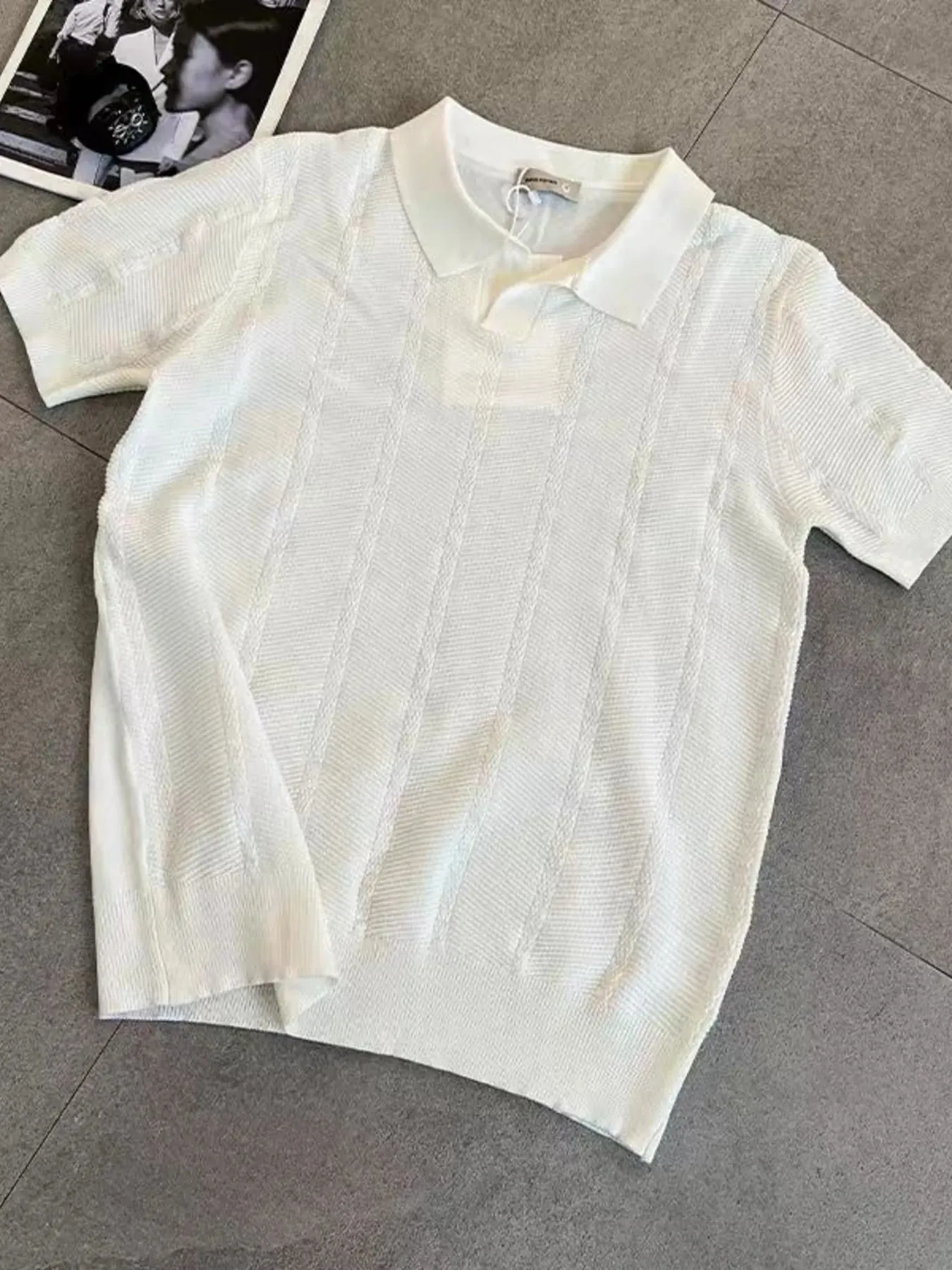 Men's Full Size Breathable Short Sleeve Polo Shirt Plus Size sold by Gigi Laurent product image thumbnail 4