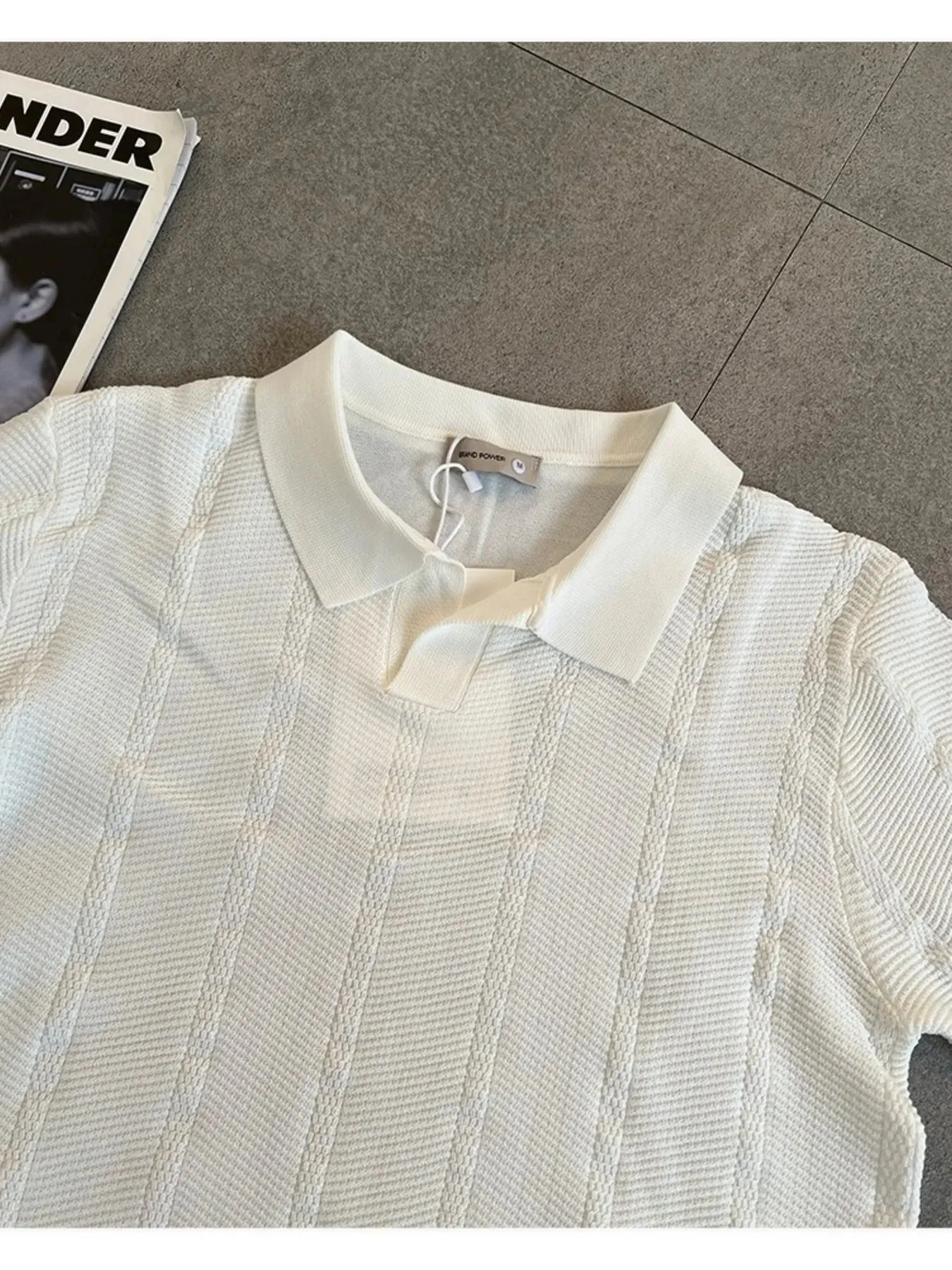 Men's Full Size Breathable Short Sleeve Polo Shirt Plus Size sold by Gigi Laurent product image thumbnail 5