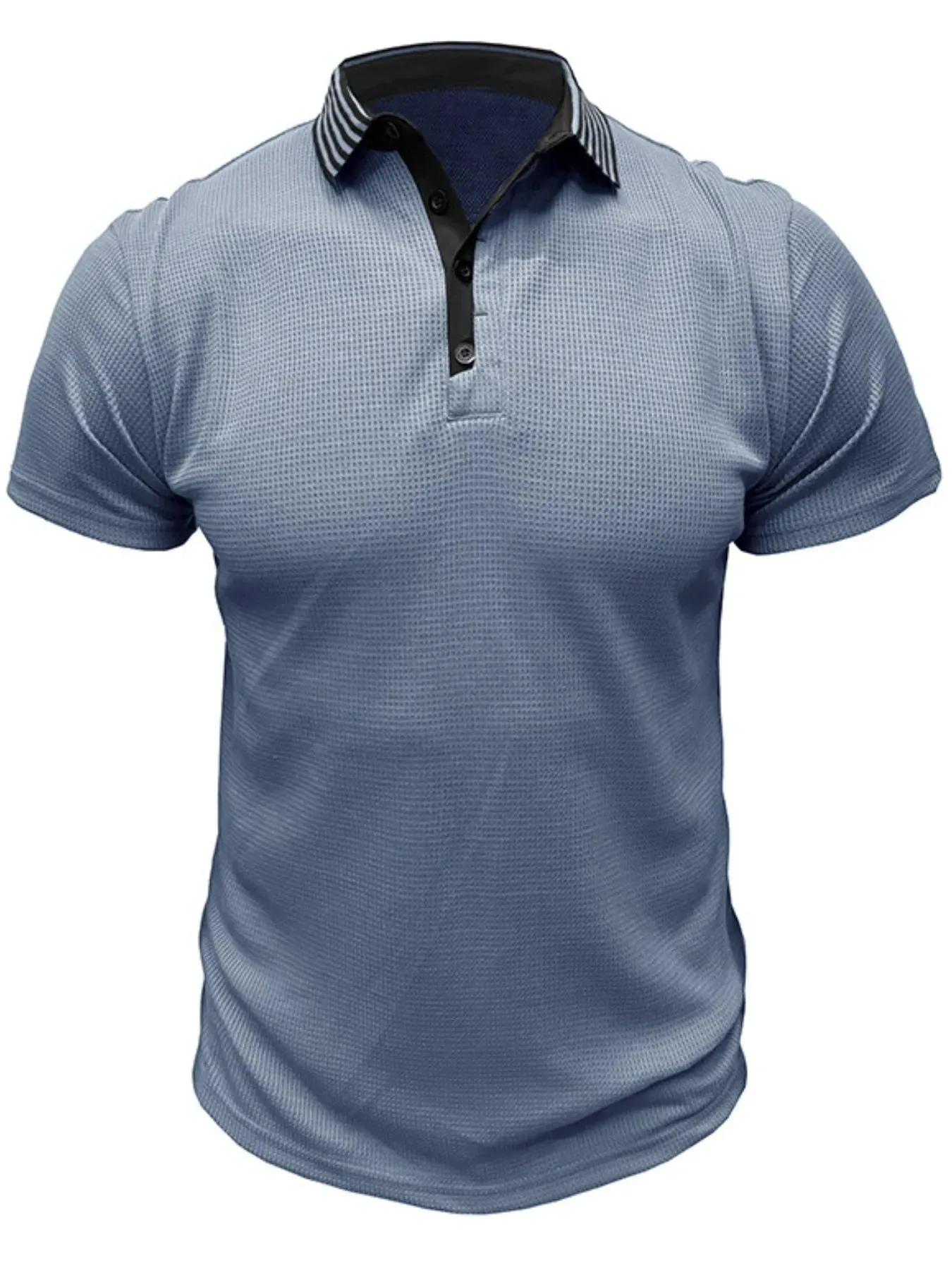 Men's Classic Textured Golf Polo Shirt sold by Gigi Laurent product image thumbnail 2