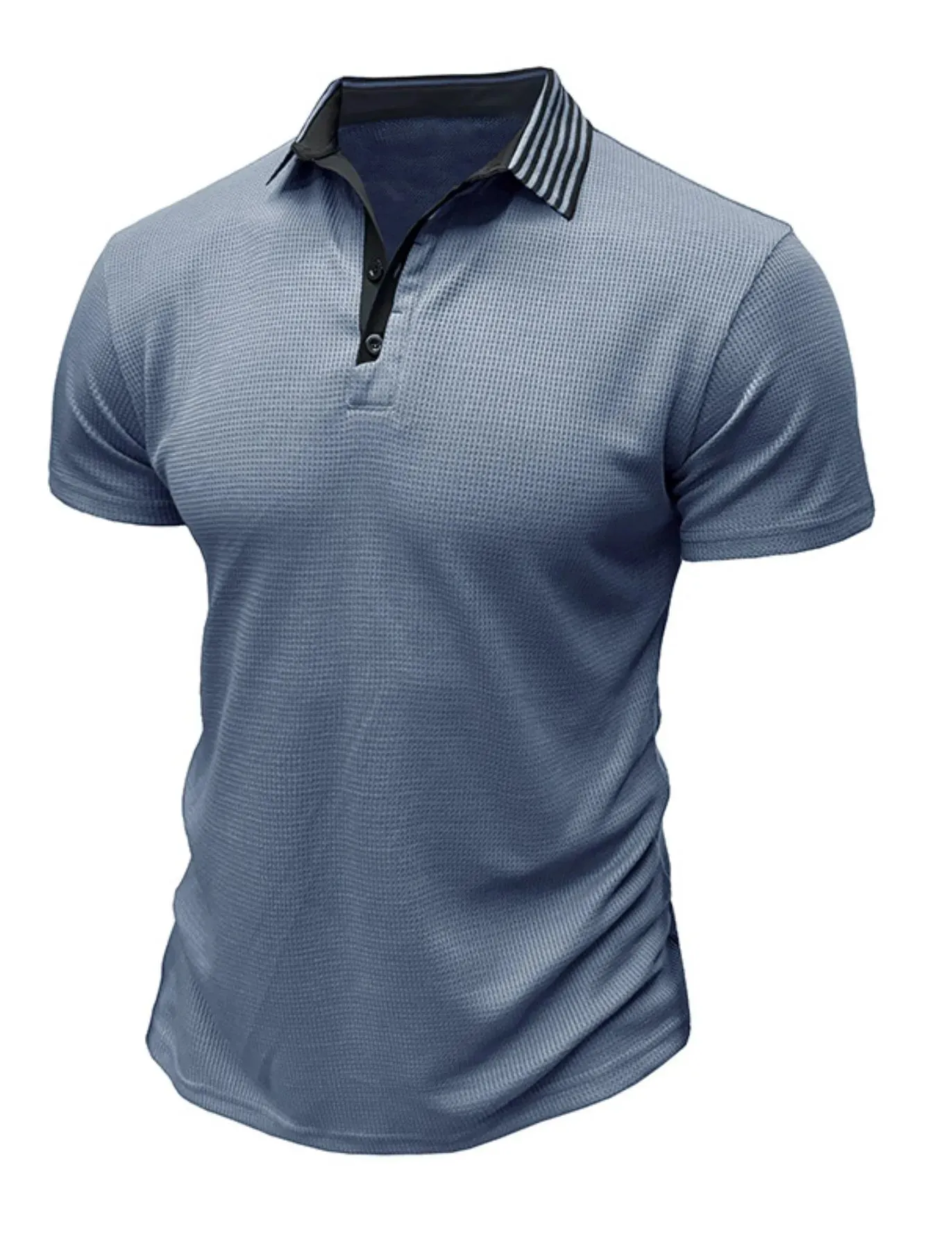 Men's Classic Textured Golf Polo Shirt sold by Gigi Laurent product image thumbnail 3