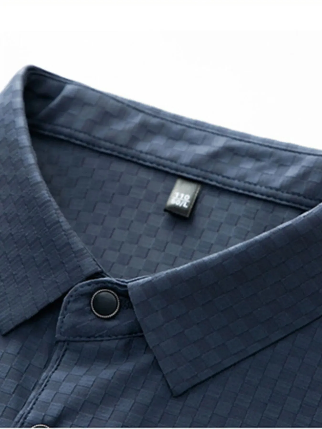 Men's Plus Size Diamond Pattern Short Sleeve Polo Shirt sold by Gigi Laurent product image thumbnail 2