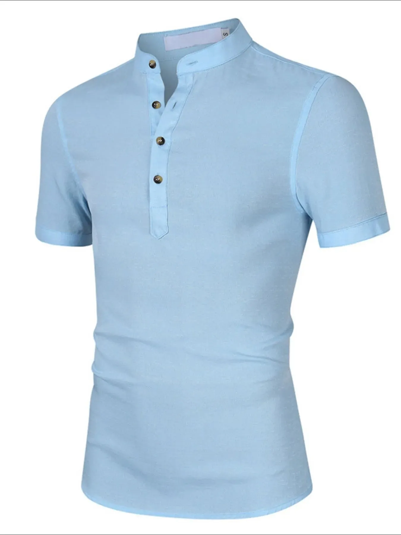 Men's Collar Neck Short Sleeve Polo Shirt sold by Gigi Laurent product image thumbnail 2