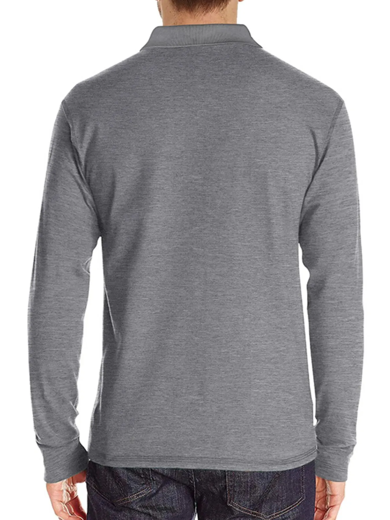 Men's Full Size Long Sleeve Pocket Polo Shirt Plus Size sold by Gigi Laurent product image thumbnail 2