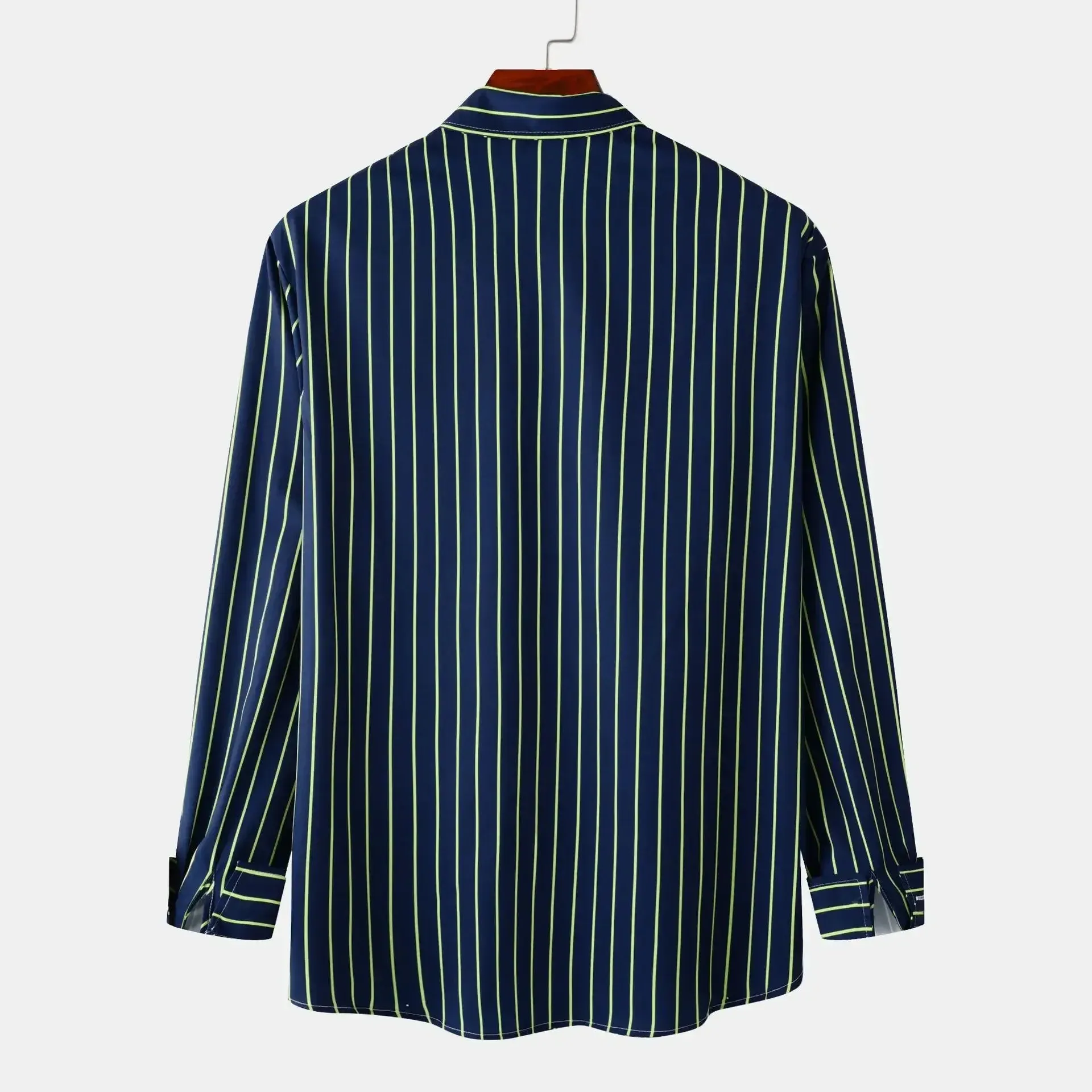 Men's Striped Button-Down Shirt sold by Gigi Laurent product image thumbnail 2