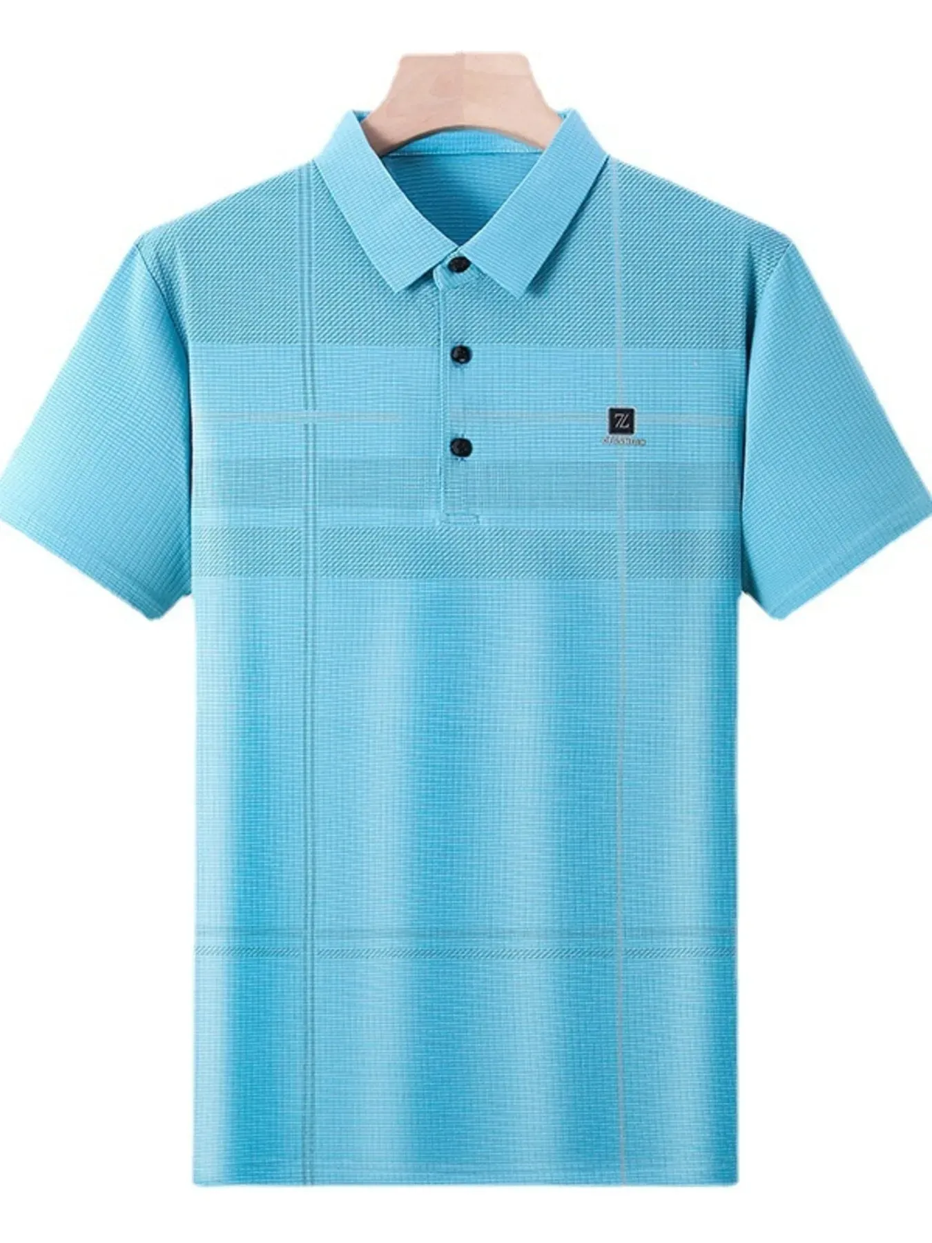 Men's Plus Size Quick-Dry Short Sleeve Polo Shirt sold by Gigi Laurent product image thumbnail 2