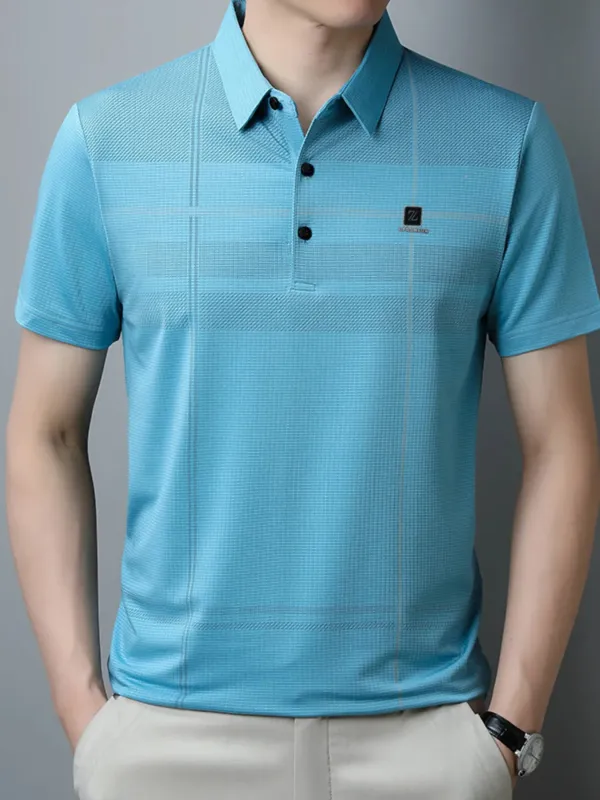 Men's Plus Size Quick-Dry Short Sleeve Polo Shirt sold by Gigi Laurent