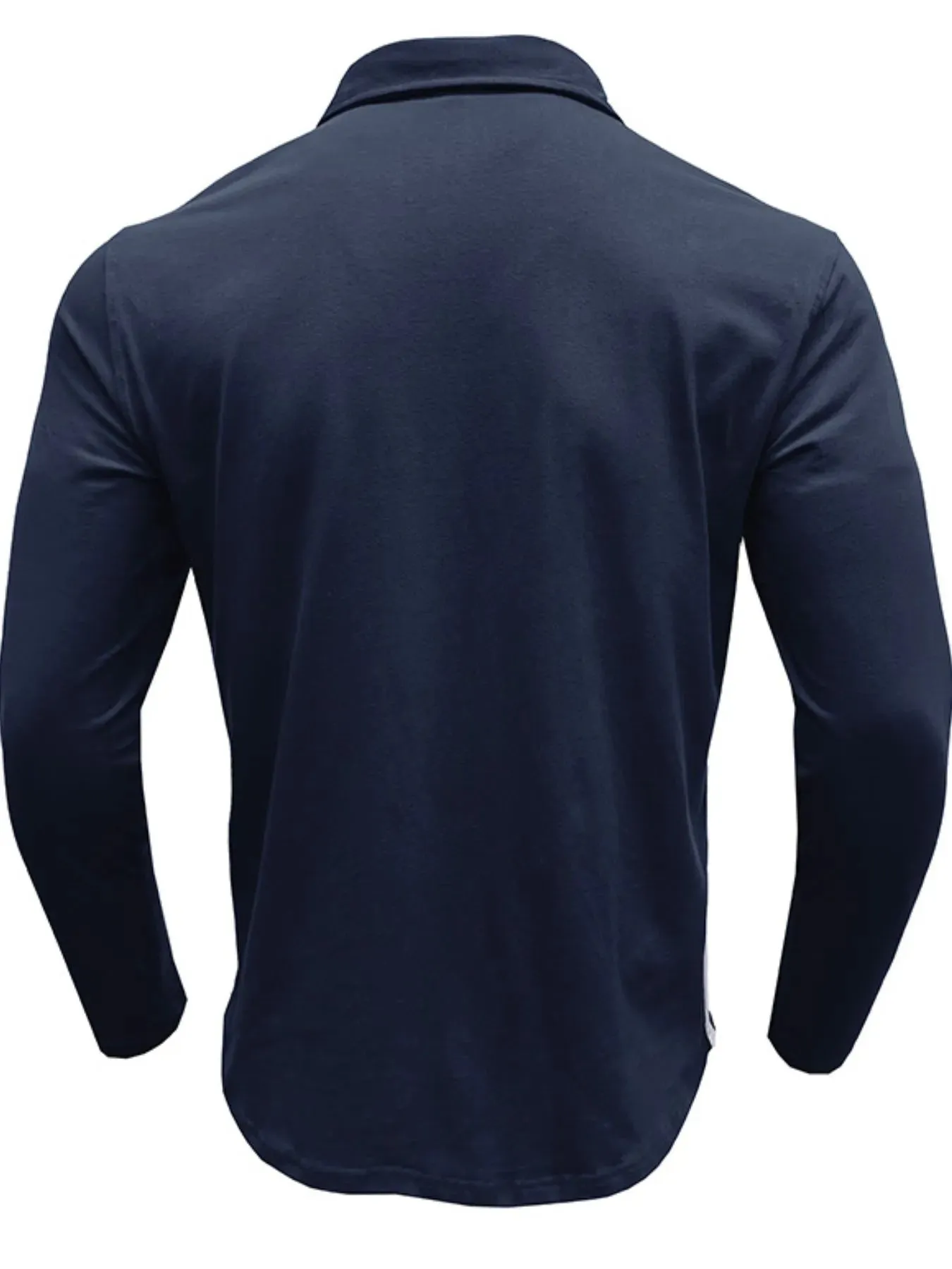 Men's Long Sleeve Polo Shirt with Chest Pocket sold by Gigi Laurent product image thumbnail 4