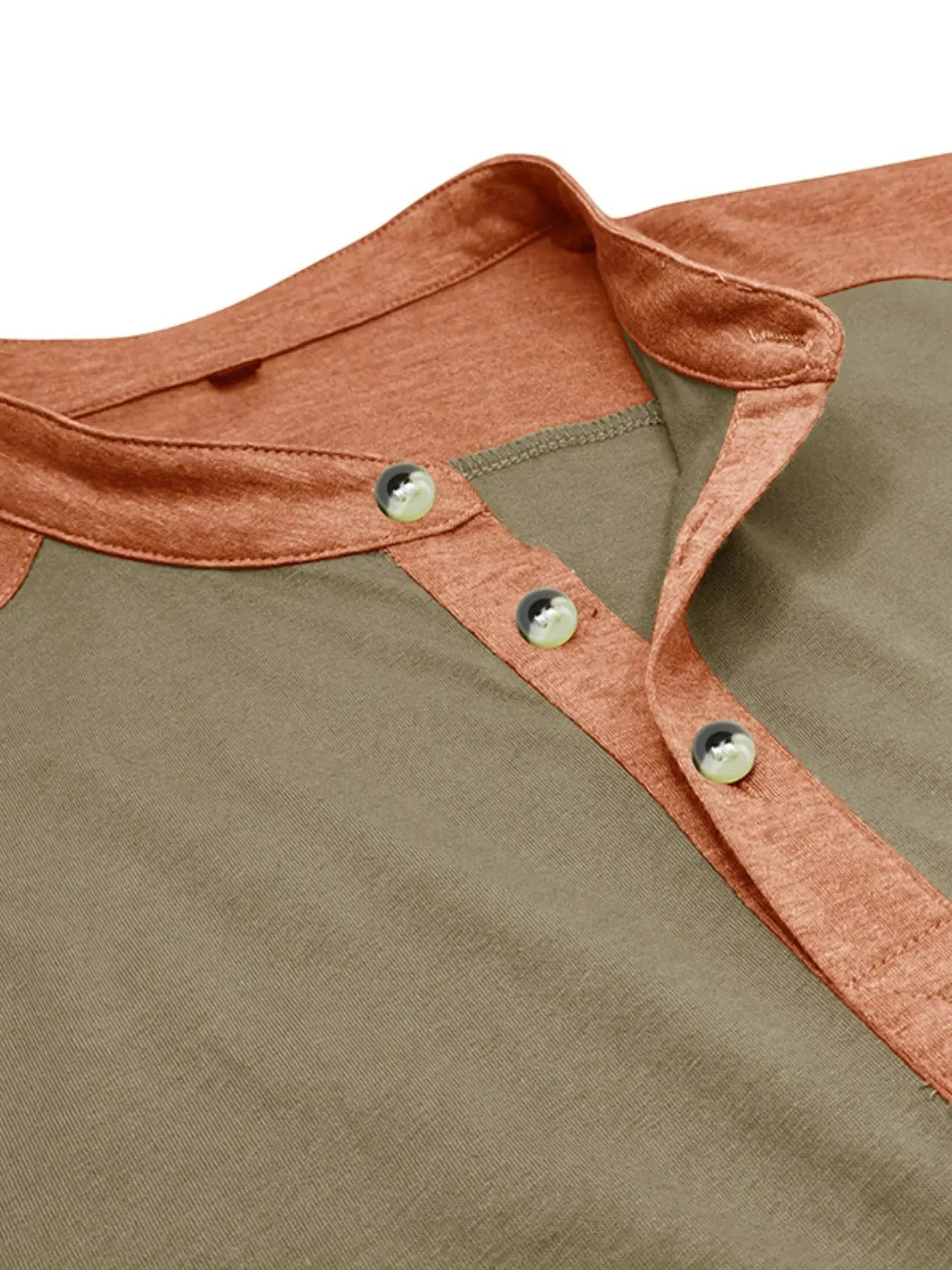 Men's Plus Size Color Block Short Sleeve Polo Shirt sold by Gigi Laurent product image thumbnail 4