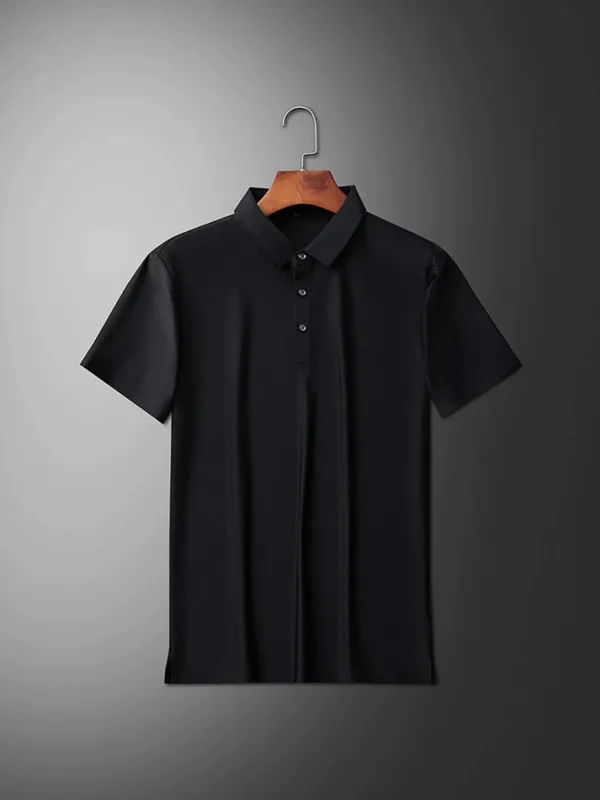 Men's Plus Size Breathable Short Sleeve Polo Shirt sold by Gigi Laurent