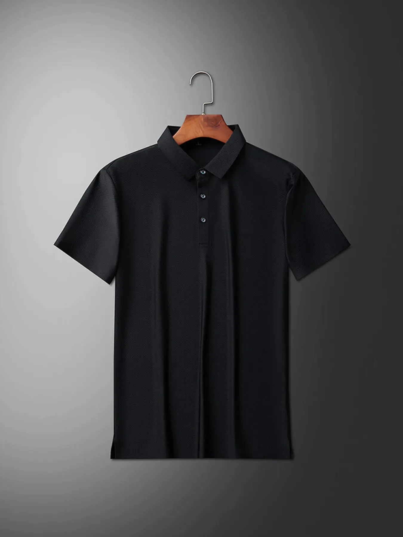 Men's Plus Size Breathable Short Sleeve Polo Shirt sold by Gigi Laurent