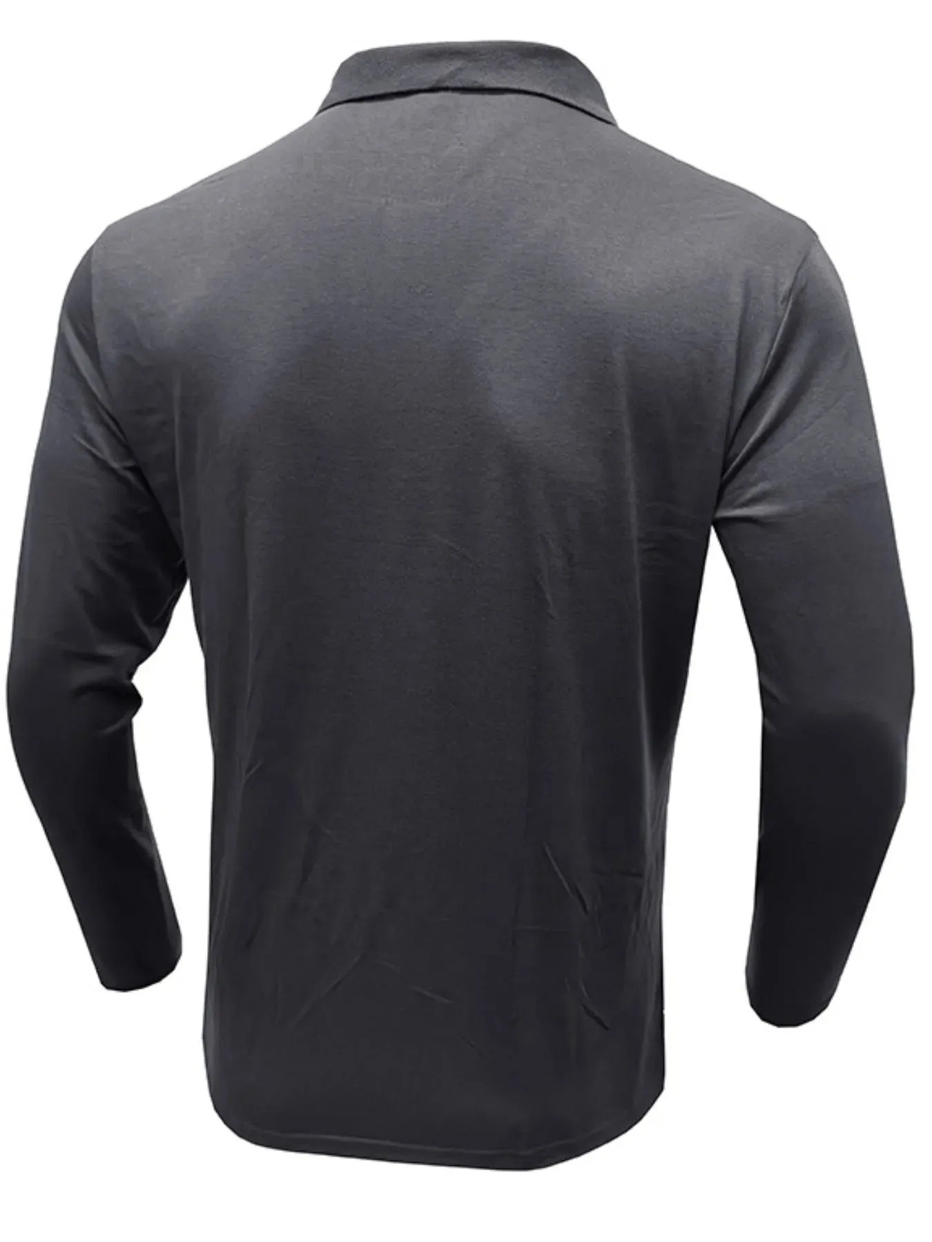 Men's Striped Long Sleeve Polo Shirt sold by Gigi Laurent product image thumbnail 3