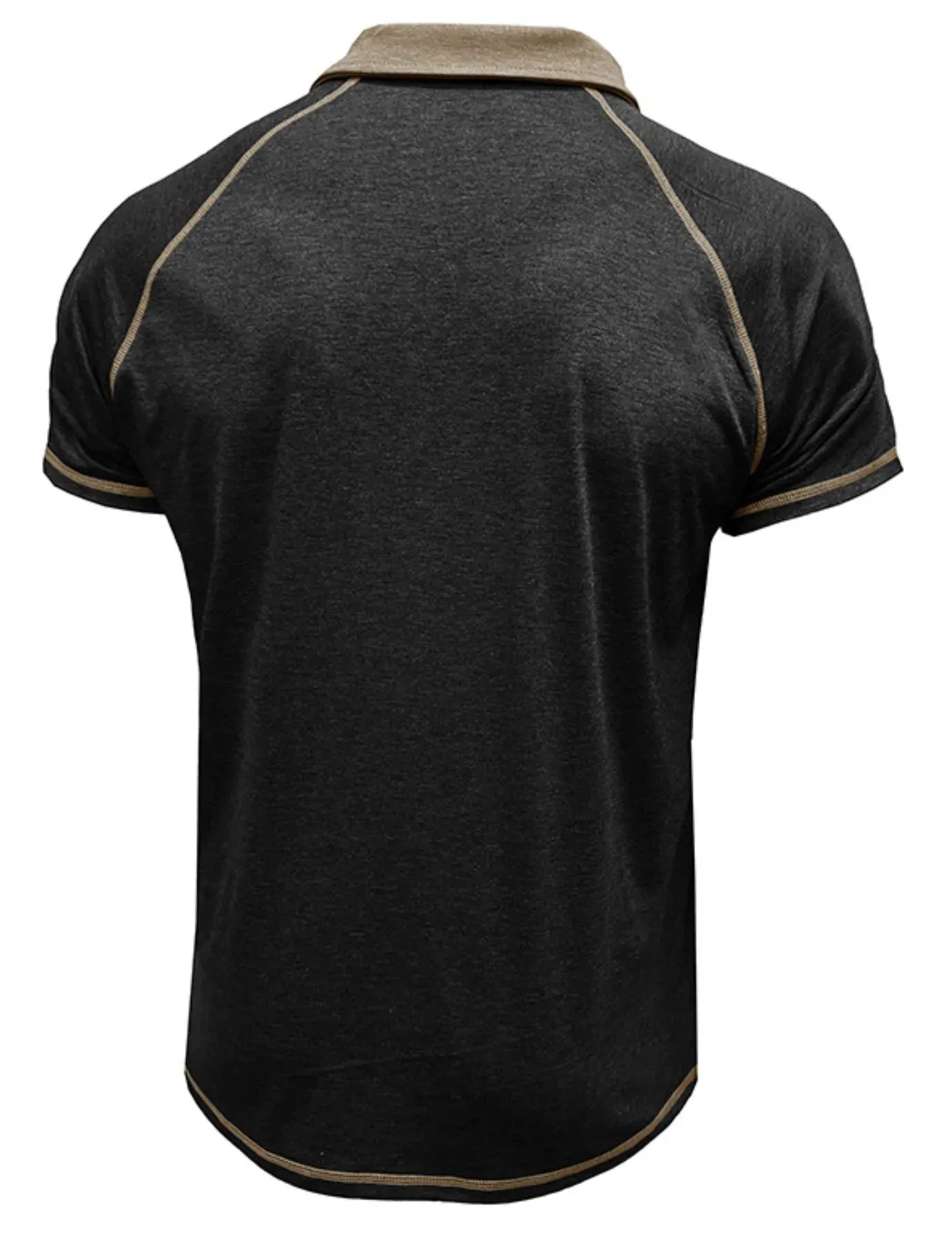 Men's Full Size Contrast Collar Short Sleeve Polo Shirt Plus Size sold by Gigi Laurent product image thumbnail 3