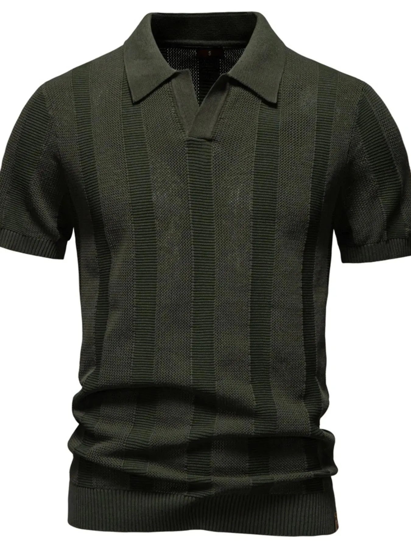 Men's Classic Short Sleeve Knit Polo Shirt sold by Gigi Laurent