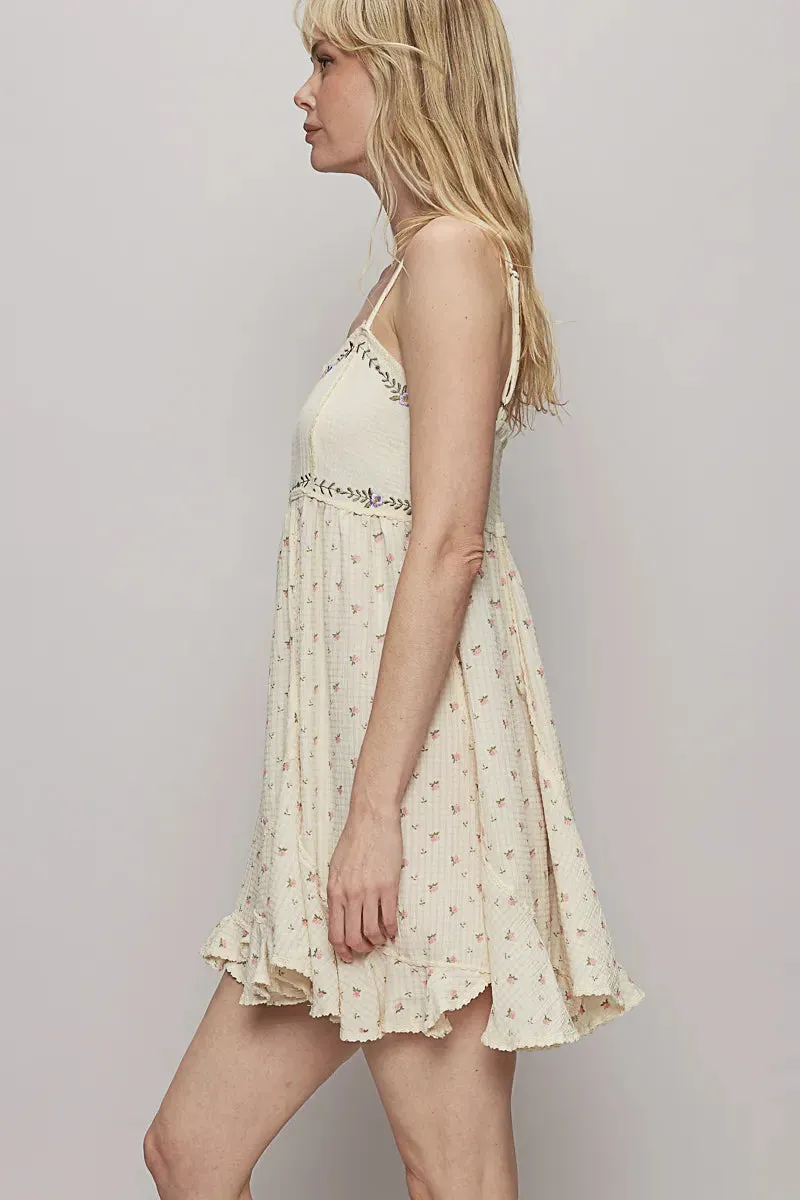 POL Ruffled Hem Floral Print Cami Mini Dress sold by Gigi Laurent product image thumbnail 3