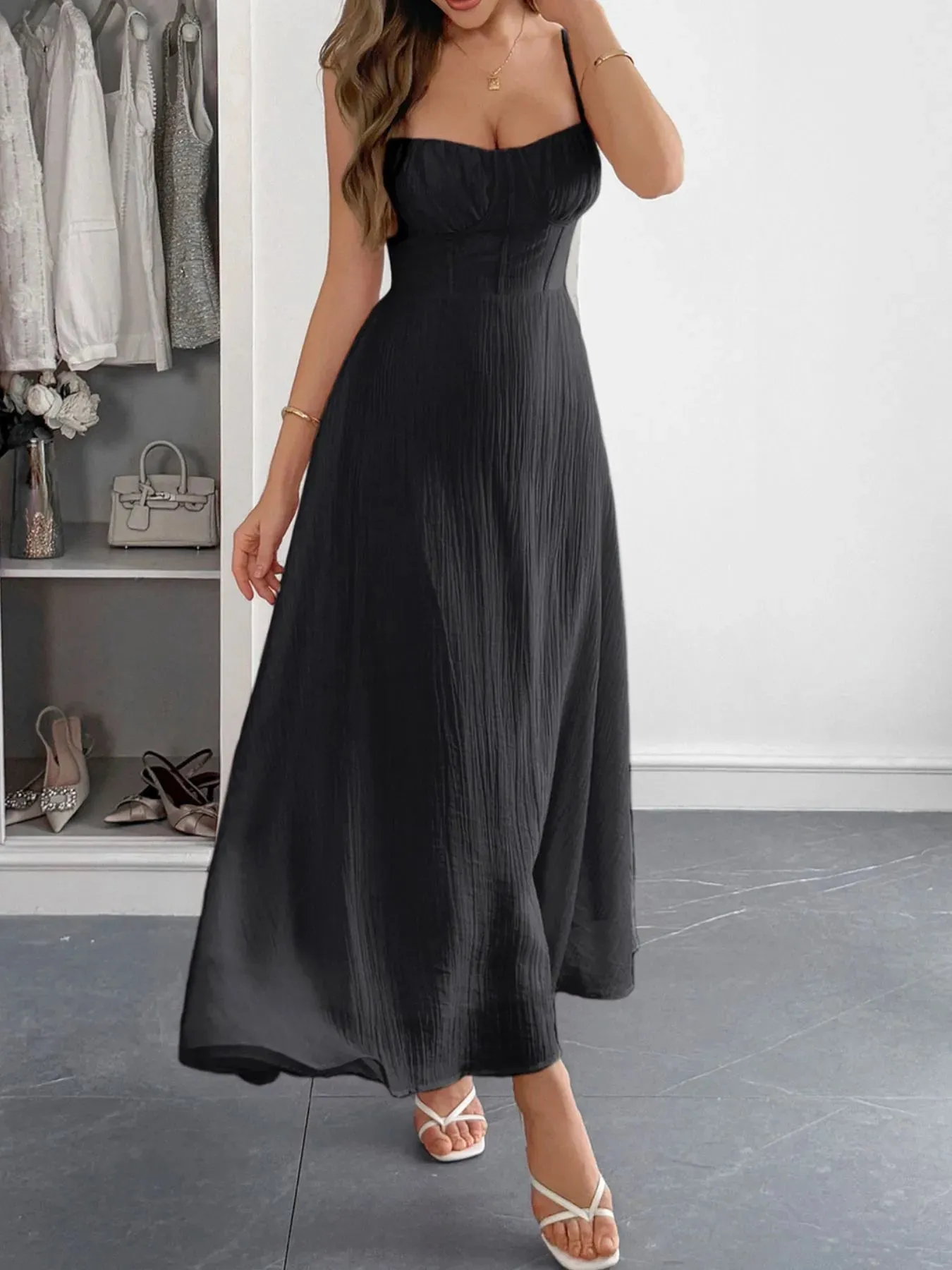 Sweetheart Neck Cami Dress sold by Gigi Laurent product image thumbnail 2