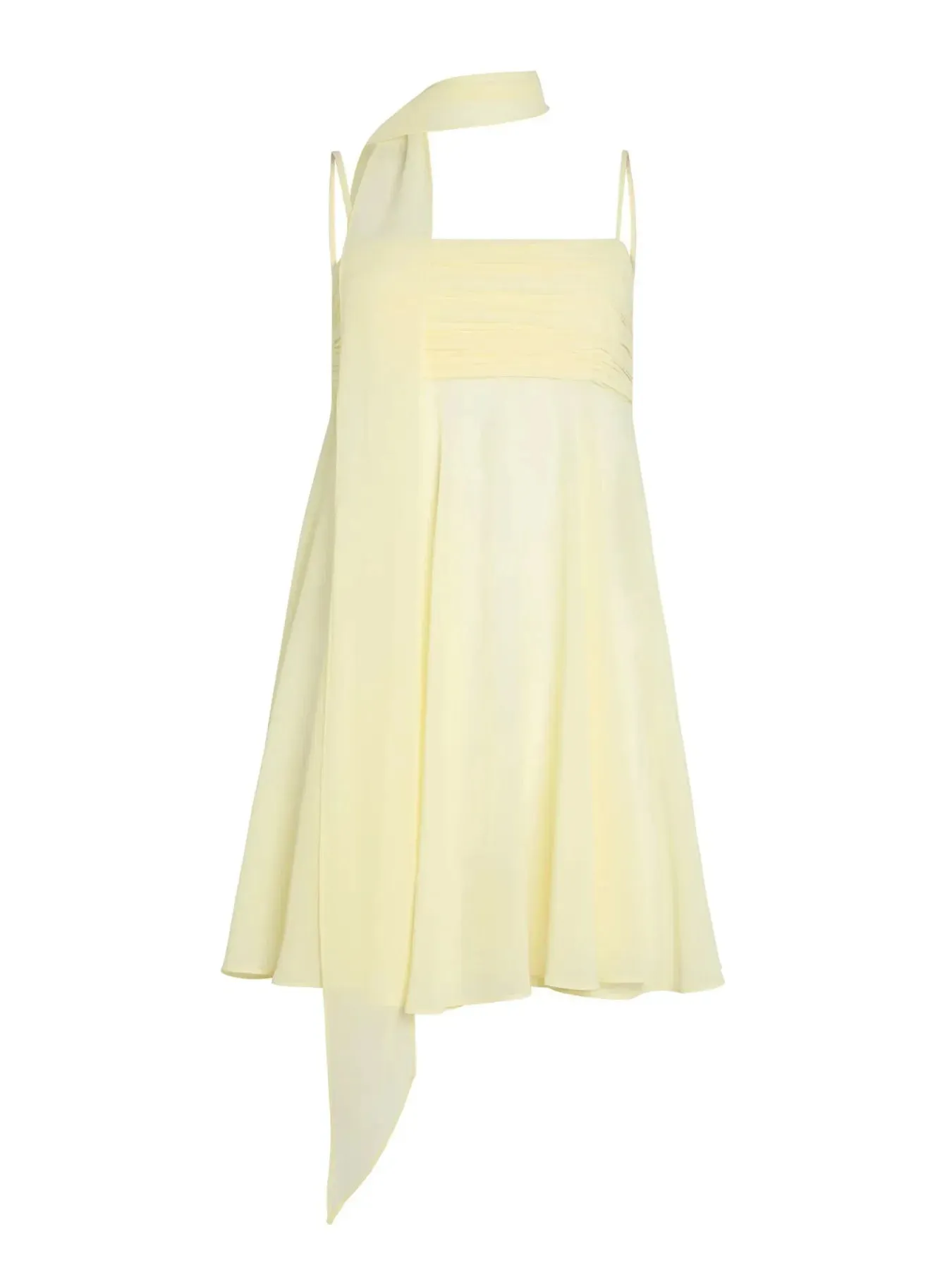 Ruched Square Neck Cami Dress with Scarf sold by Gigi Laurent product image thumbnail 4