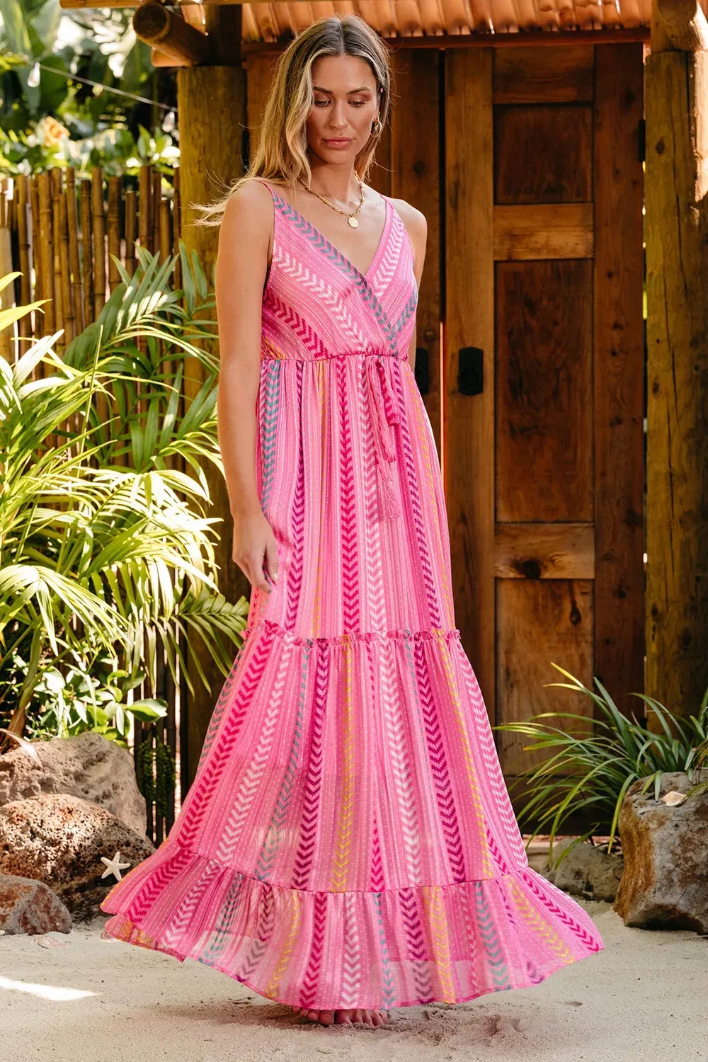 Printed Surplice Maxi Cami Dress sold by Gigi Laurent product image thumbnail 2