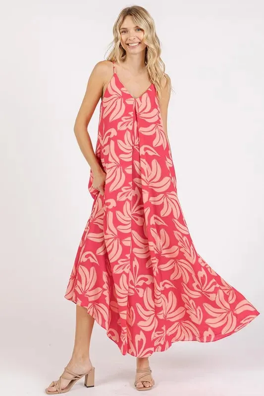 Mittoshop Printed V-Neck Maxi Cami Dress with Pockets sold by Gigi Laurent