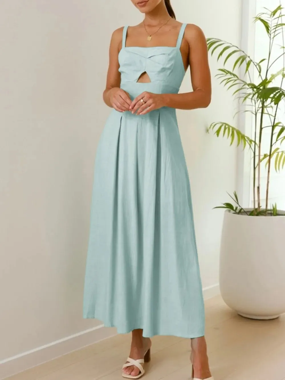 Devine Cutout Square Neck Cami Dress sold by Gigi Laurent product image thumbnail 2