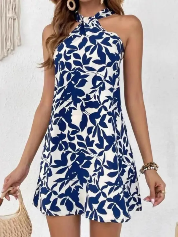 Floral Print Sleeveless Mini Dress sold by Gigi Laurent