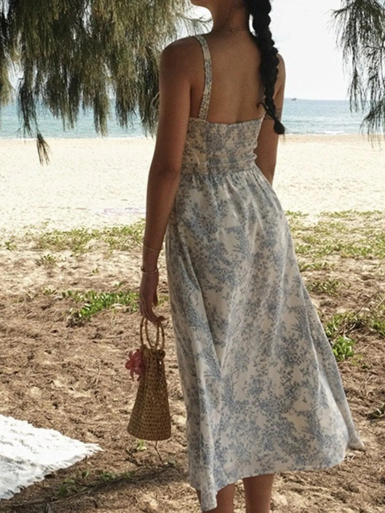 Floral Print Midi Cami Dress sold by Gigi Laurent product image thumbnail 3