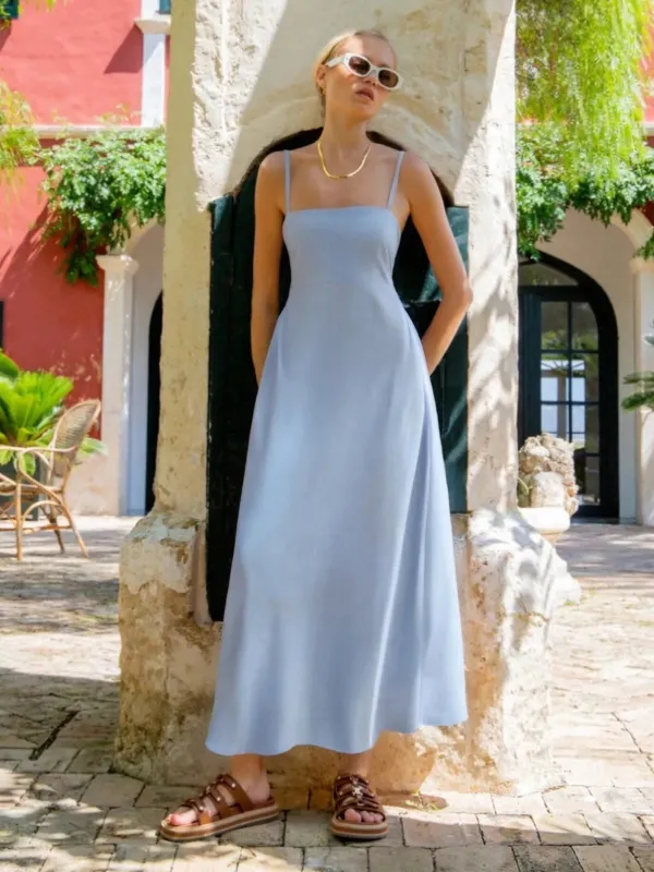 Smocked Square Neck Cami Dress sold by Gigi Laurent