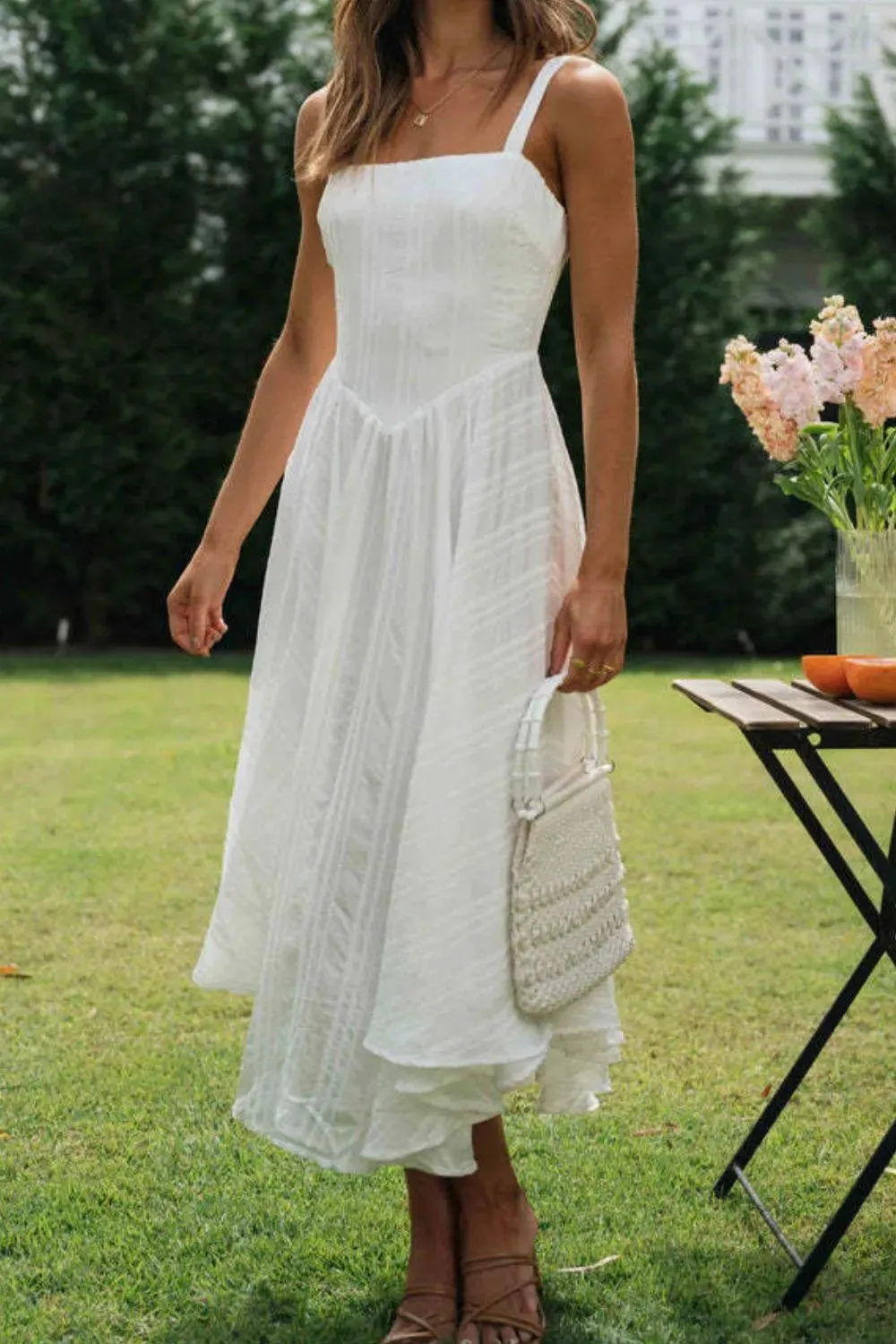 Square Neck Midi Cami Dress sold by Gigi Laurent product image thumbnail 2